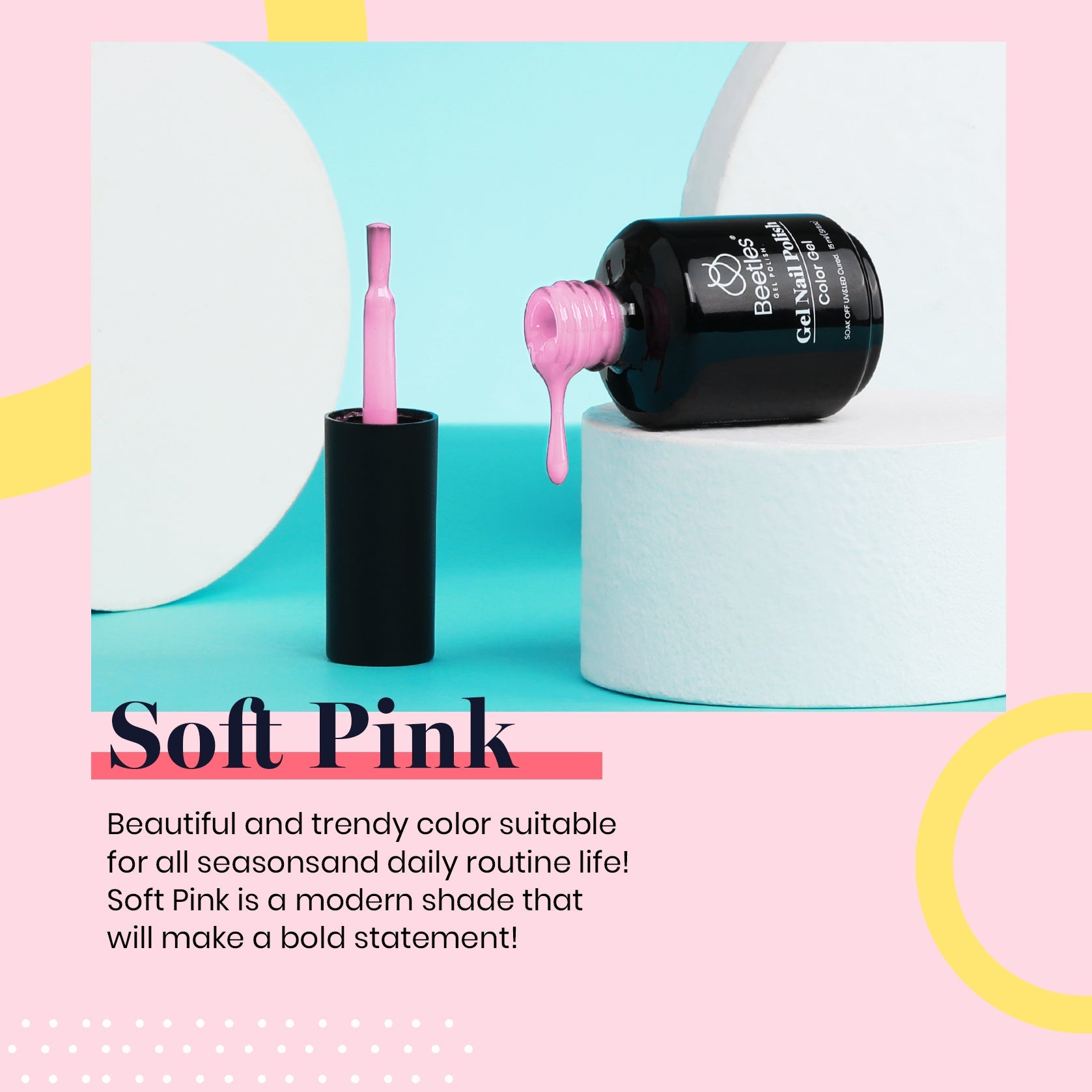 Soft Pink #a734 |15ml Gel Polish