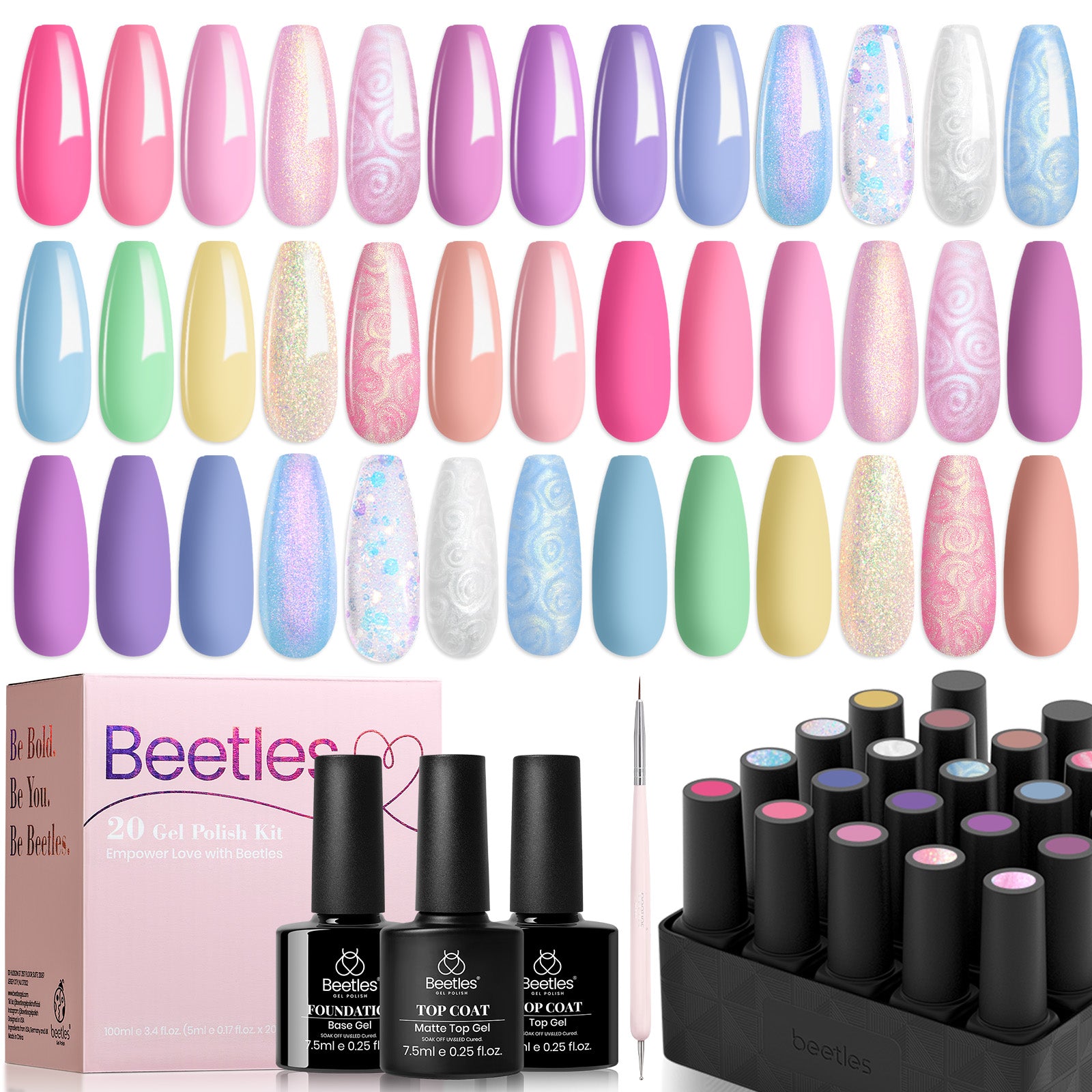 Dreamland Unicorn Nails - 20 Colors Pearl Shell Gel Nail Polish