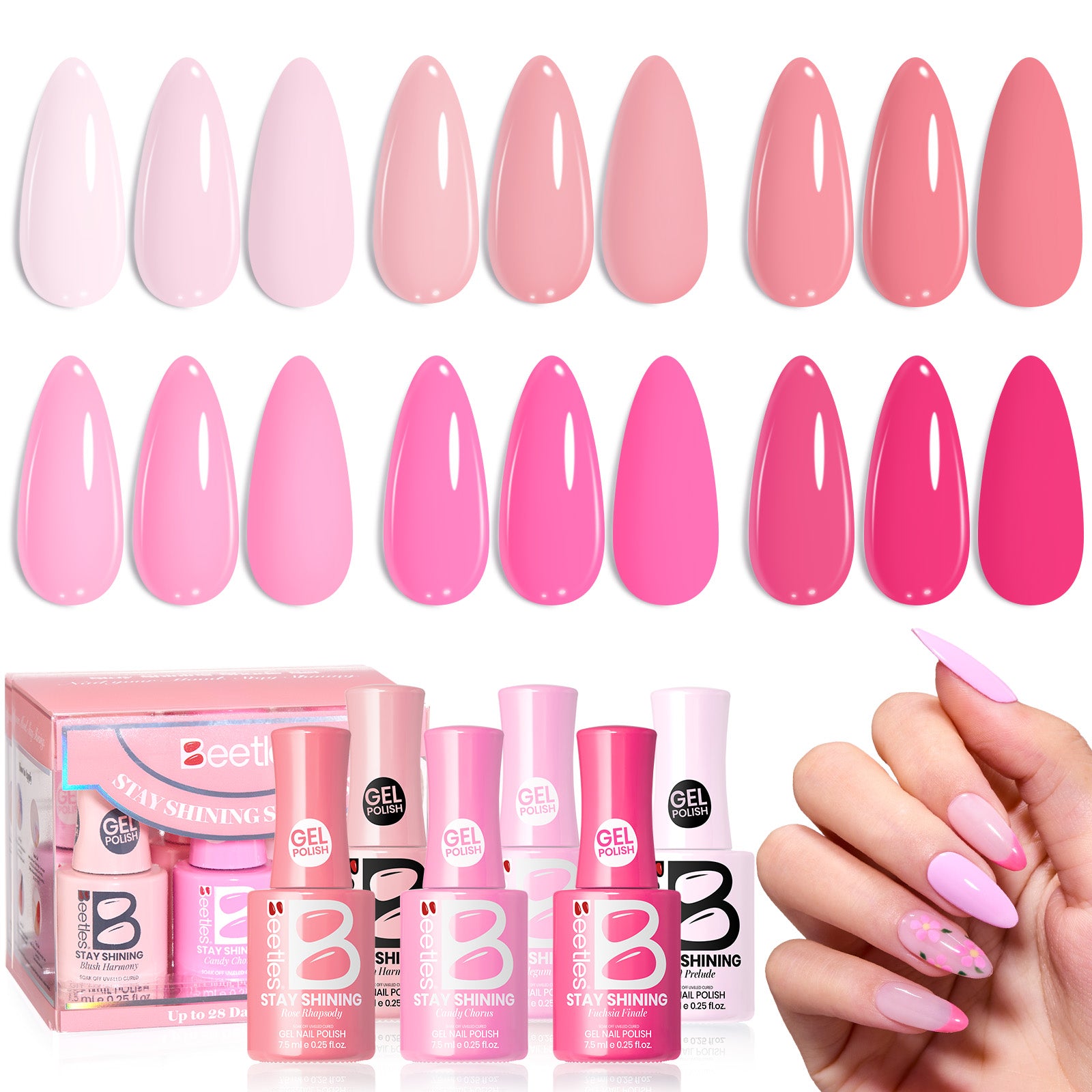 Beetles Stay Shining Collection Salon-Quality Gel Nail Polish Set