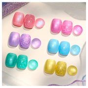 Pastel Whirlwind | 6 Colors Shell Thread Dreamy Mermaid Gel Polish Set