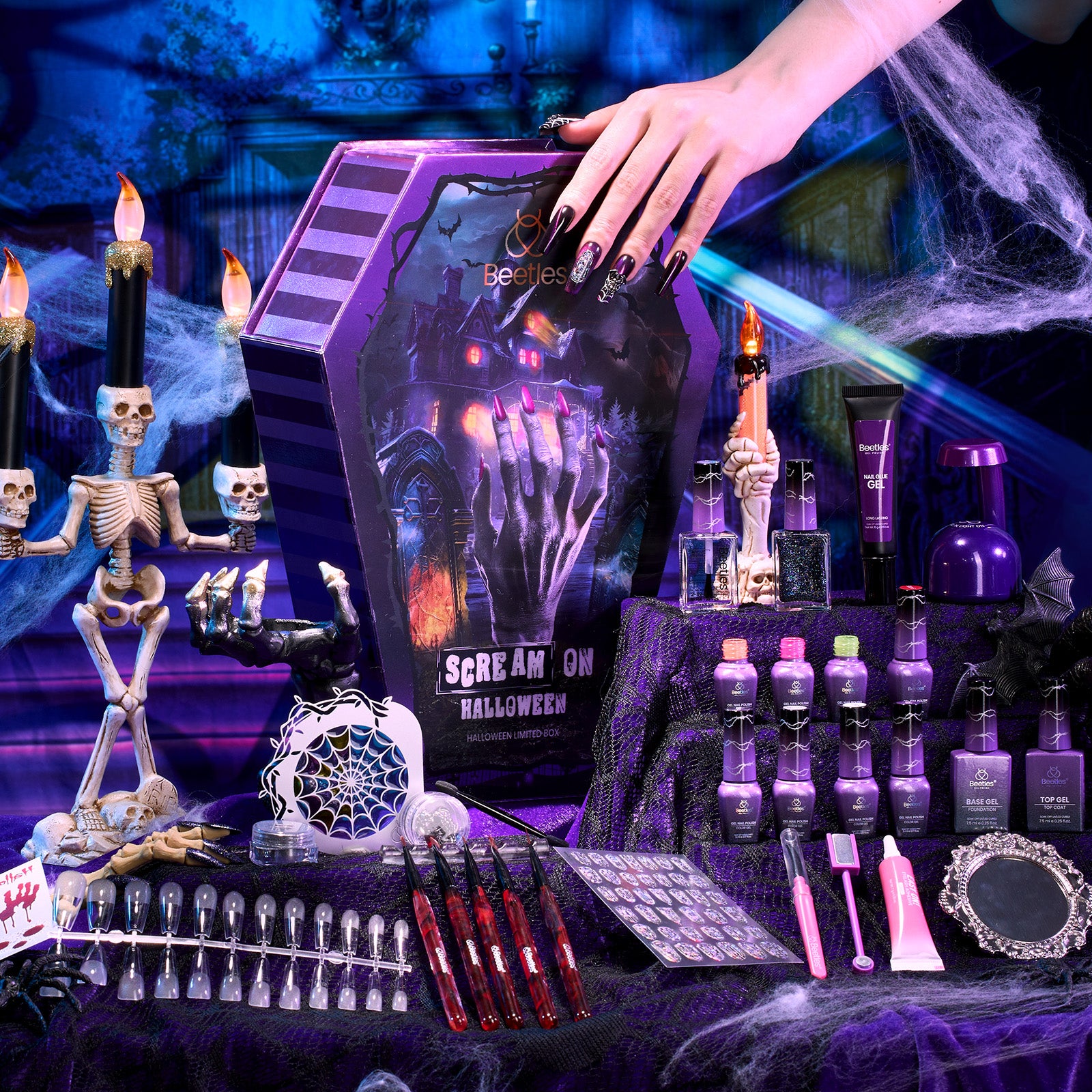 Beetles Halloween Nail Kit Scream on Halloween Limited Gifts Box