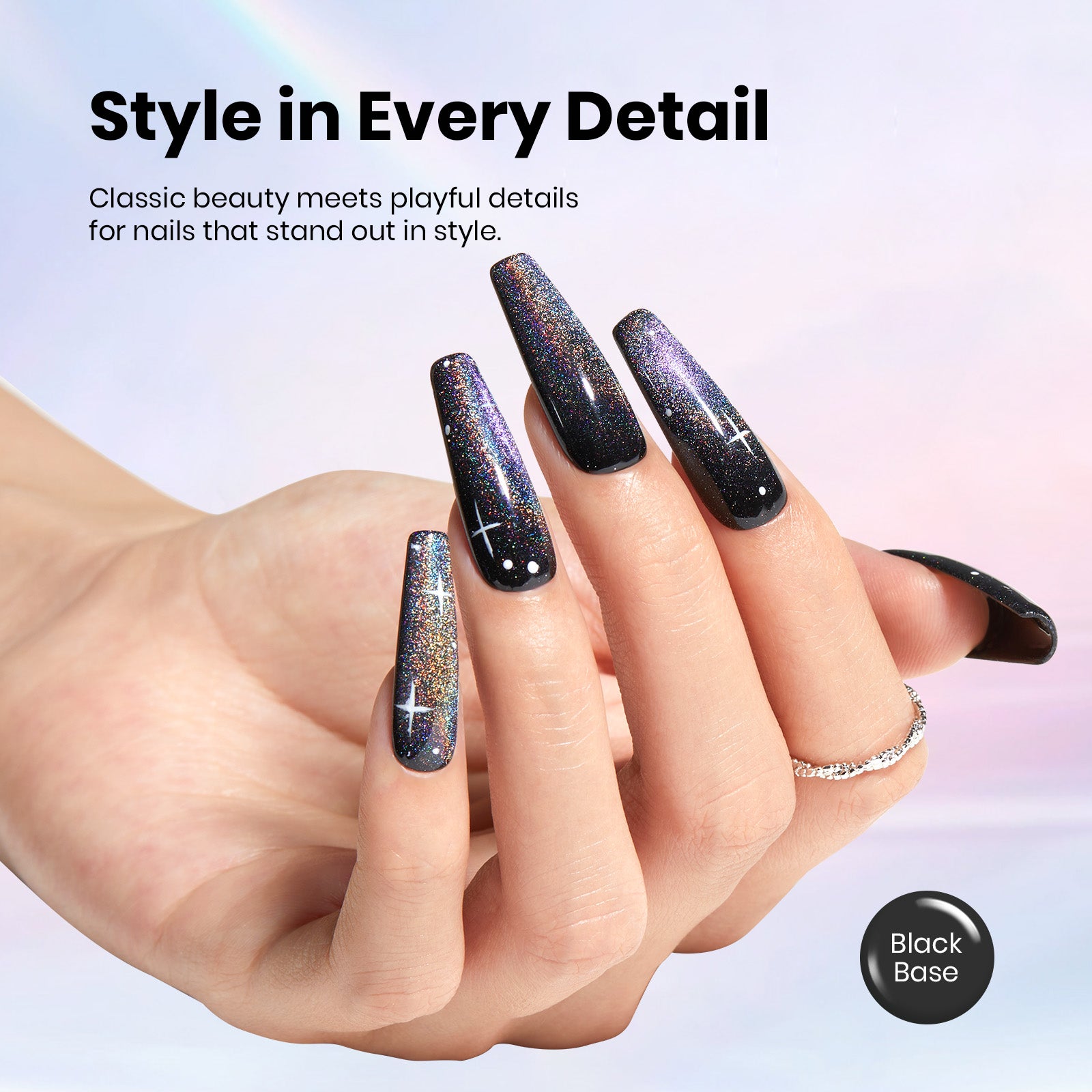 Beetles Gel Polish Iridescent Cloud Mirror - 15ml of Reflect & Shine