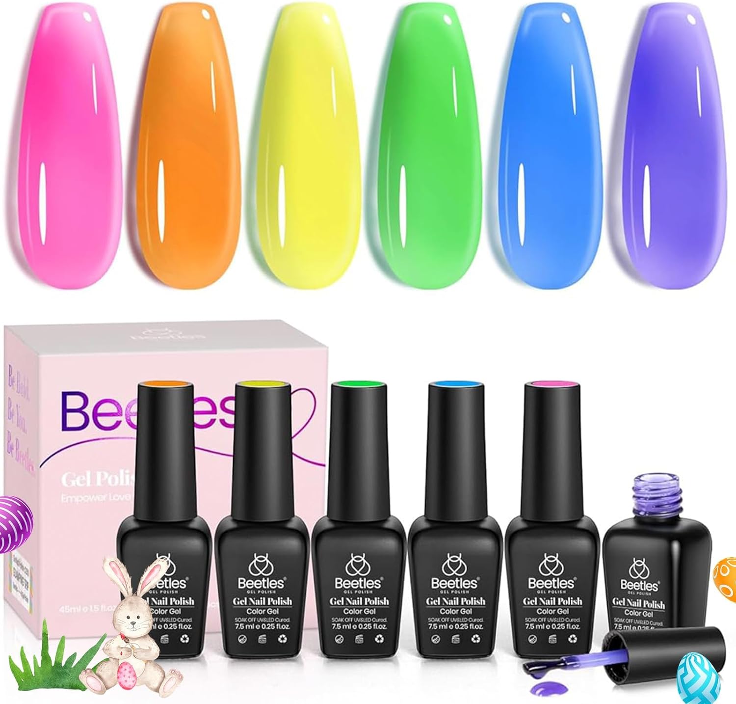 Gummy Candy | 6 Colors Neon Jelly Gel Polish Set