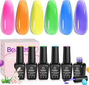 Gummy Candy | 6 Colors Neon Jelly Gel Polish Set