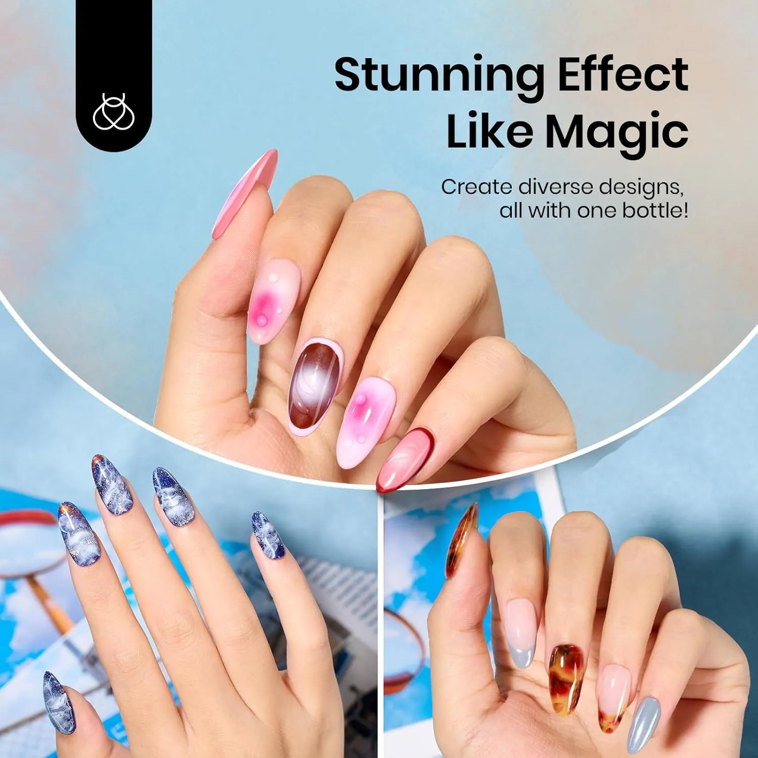 Hema-Free Beetles Blooming Gel Polish for Spreading Effect 20ML