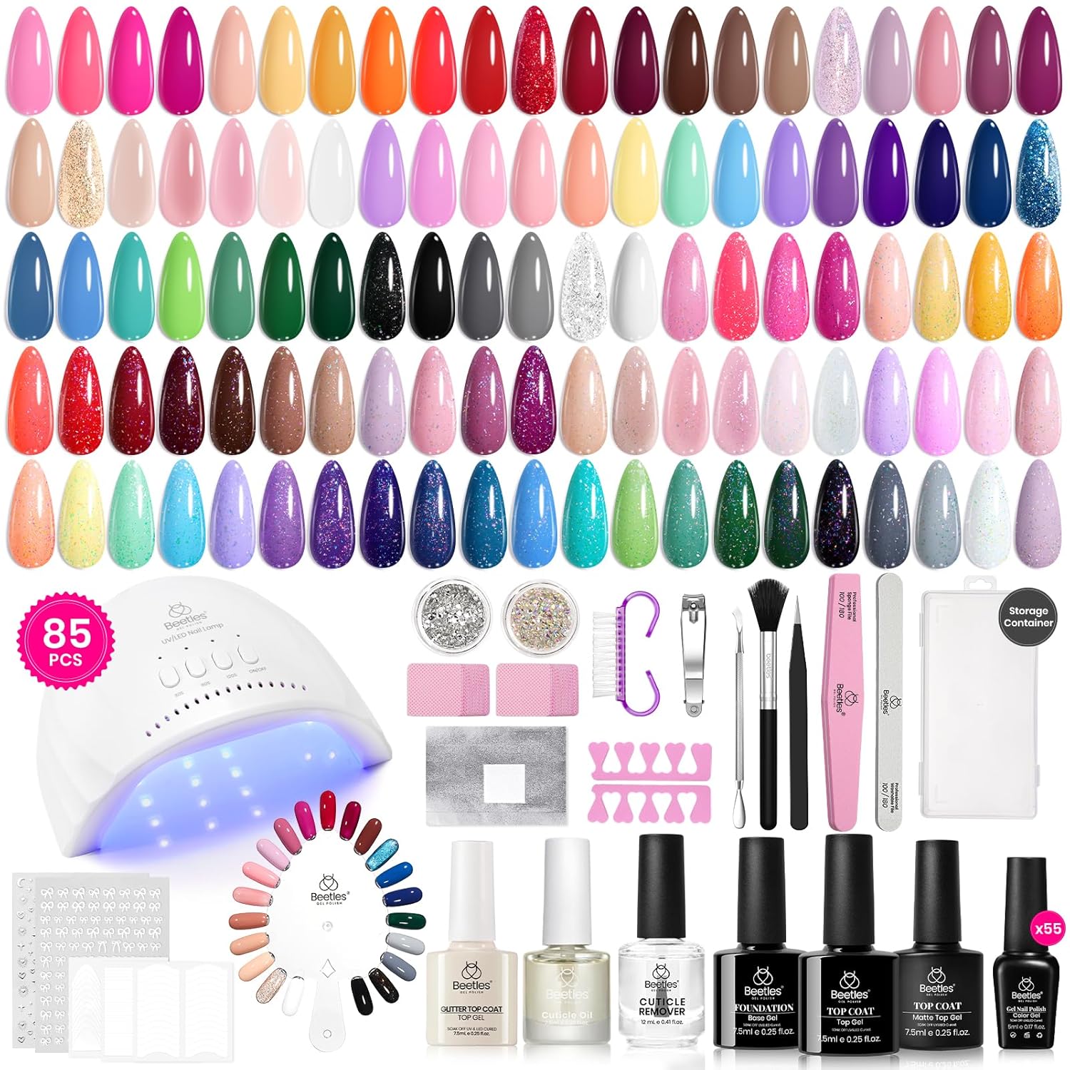 Seasonal Symphony Kit: Spring Nails 55 Colors Nail All in one