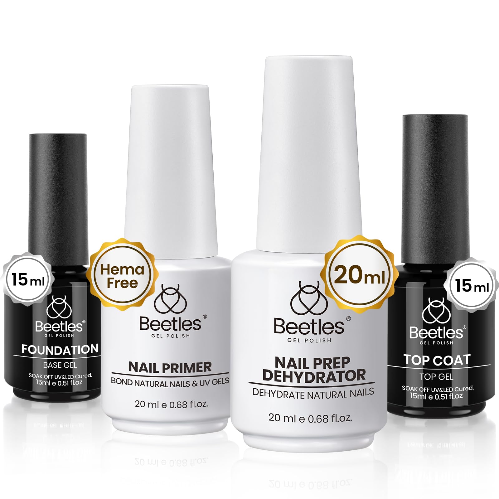 Hema Free-Beetles Nail Essential Set Large Capacity 4 pcs