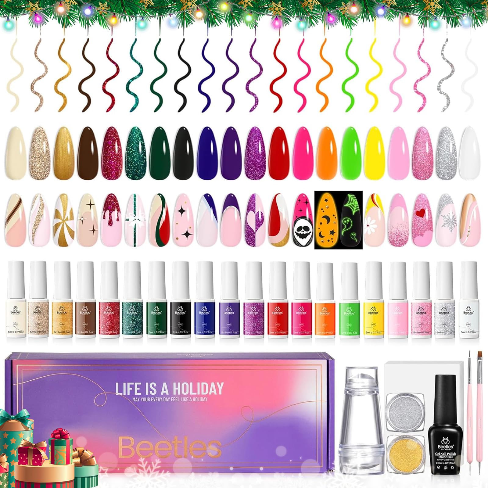 Holiday Miracles | Gel Liner 21 Colors Set 5ML Each Holiday Gift Set