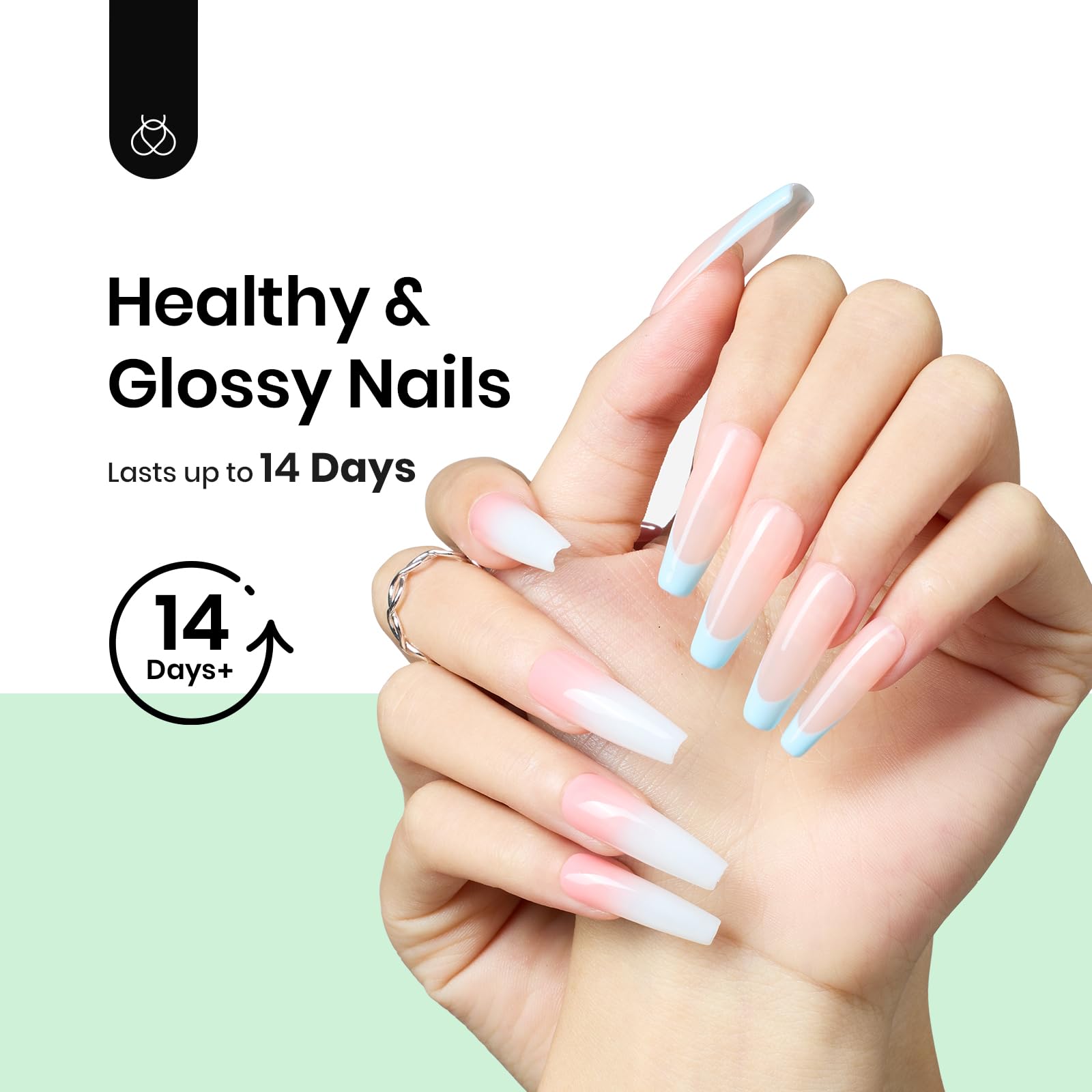 Upgraded Hema Free Gel Base and Top Coat Set (each 20ml)