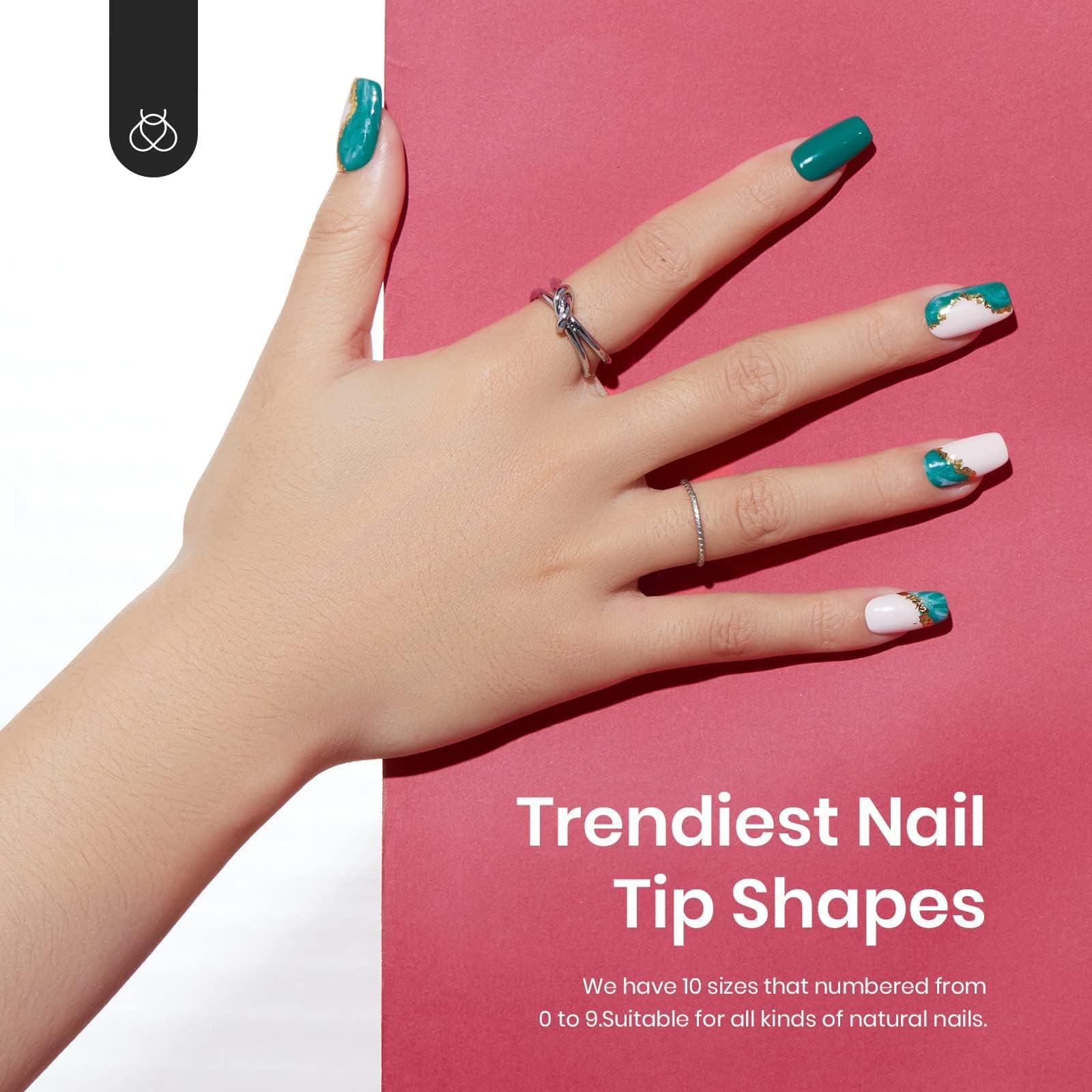 Pre-shaped Gelly Tips Short Square Clear Press on Nail Tips | 500pcs#014