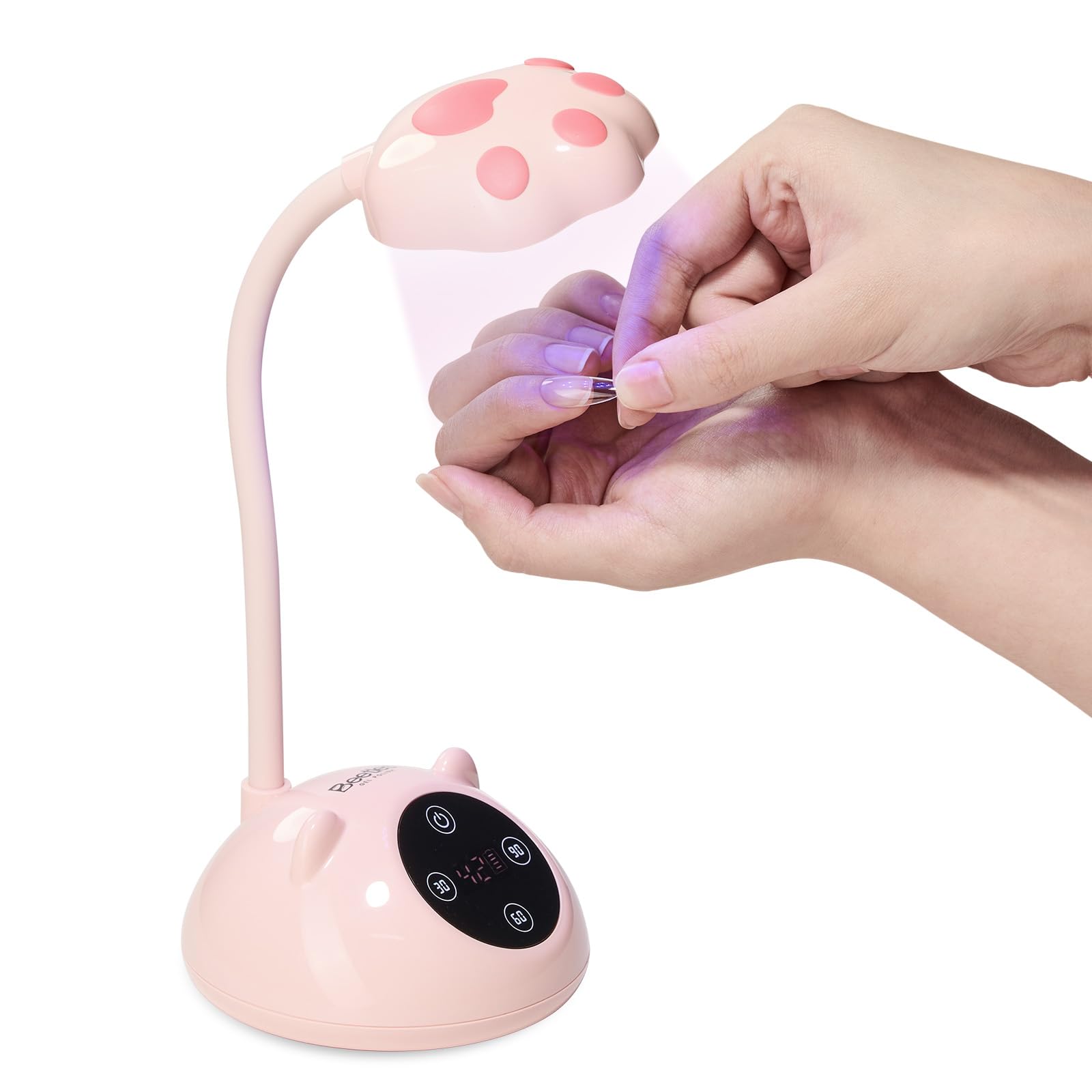Beetles Gooseneck UV Nail Lamp - Meowgic StrawPurr Mini LED Nail