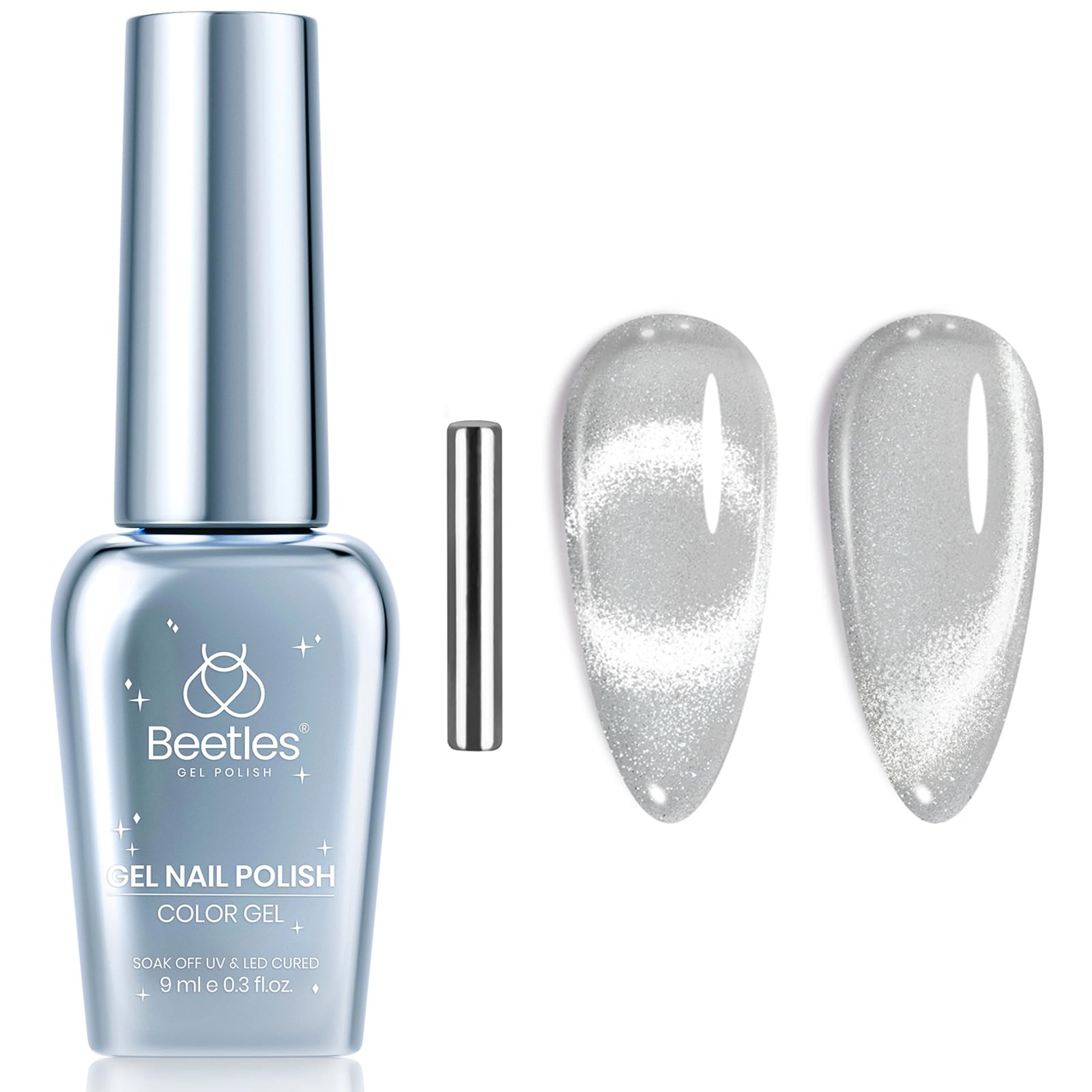 Sliver Dreamscape|15ml Gel Polish Silver Nail Colors Glitter Gel Star Nails