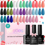 Beetles Gel Nail Polish kit 20 colors 23pcs All Season