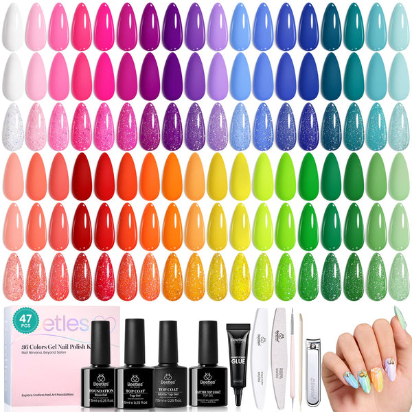 High Closs Shine | 36 Nail Gel Polish Colors Spring Nails