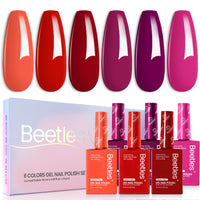Hema Free Fiery Passion - Colorful Bottle 6 Color Each 15ml Gel Polish