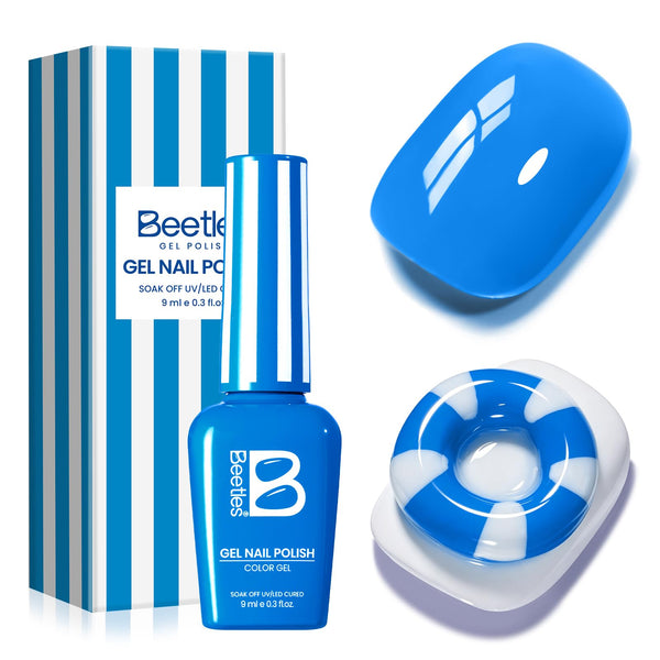 Beetles Summer Voyage - Riviera Rush Summer Neon Blue Nails 9ml
