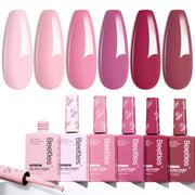Hema Free Romantic Blush - Colorful Bottle 6 Color Each 15ml Gel Polish