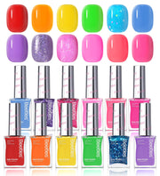 (Each $2.49) Candy Rush | 12 Neon Colors Air Dry Nail Polish