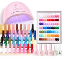 (Total 68Pcs) 35 Colors Upgrade Colorful Bottle Gel Starter Kit - Mood Mosiac