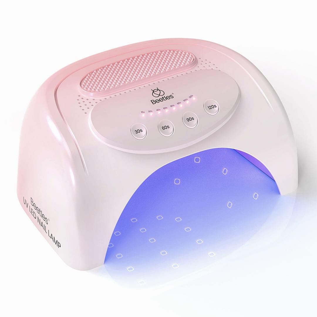 24W Pink UV LED Nail Lamp with 30 Beads 4 Timers Nail Dryer Smart Sensor
