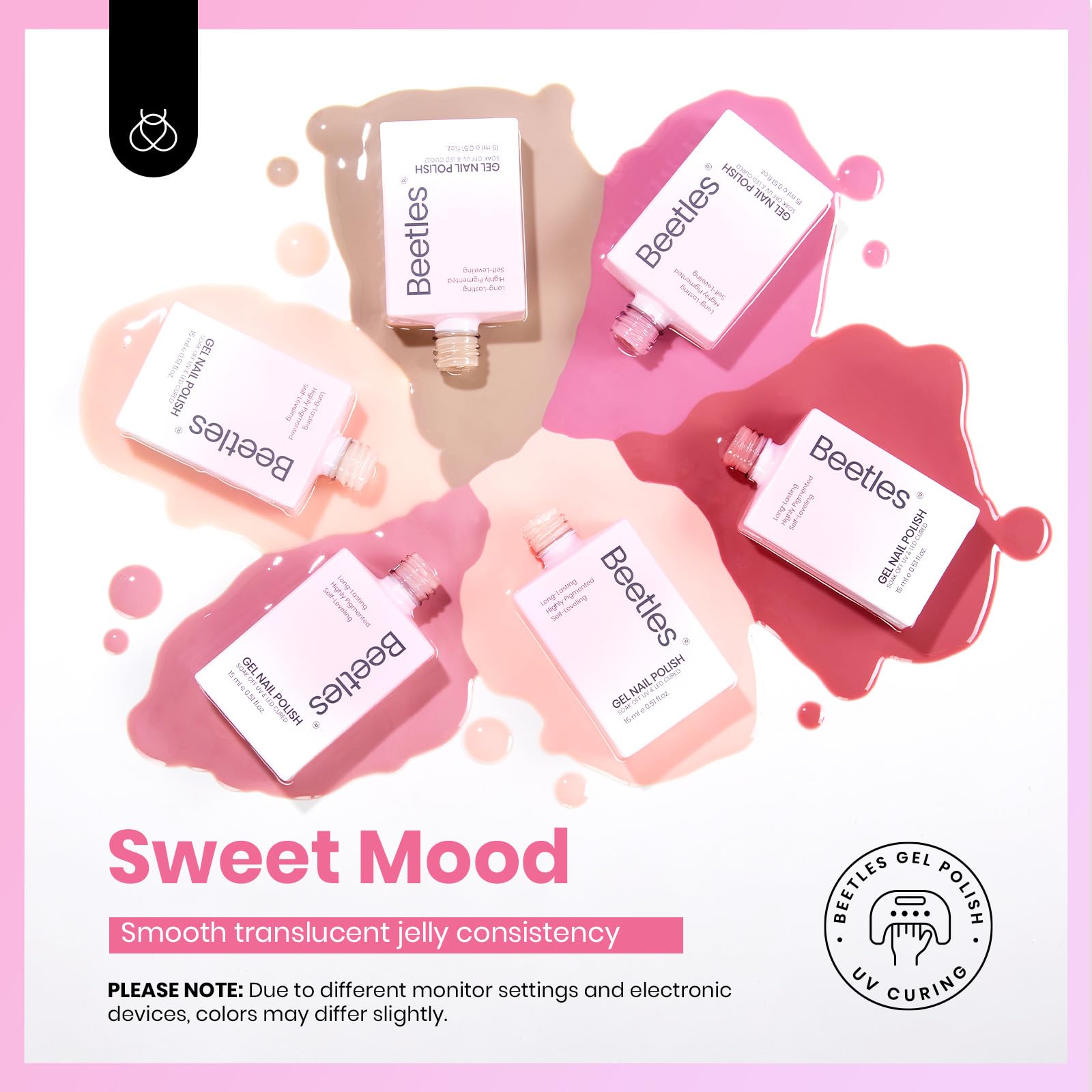 Sweet Mood |  6 Colors 15ML Glitter Gel Polish Set Long-Lasting