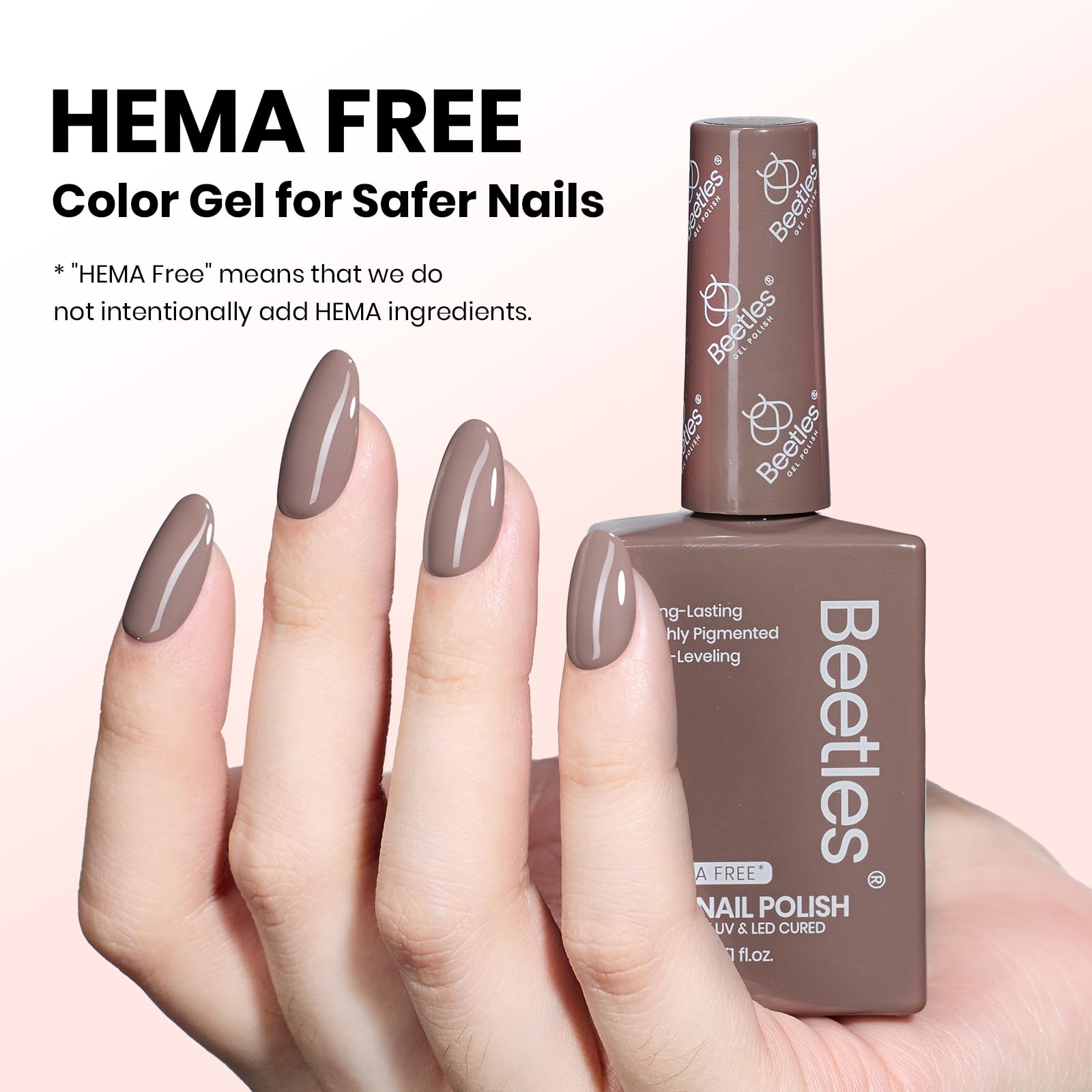 Hema - Free Latte Routine - 15ML Chocolate Brown Color Gel Nail Polish