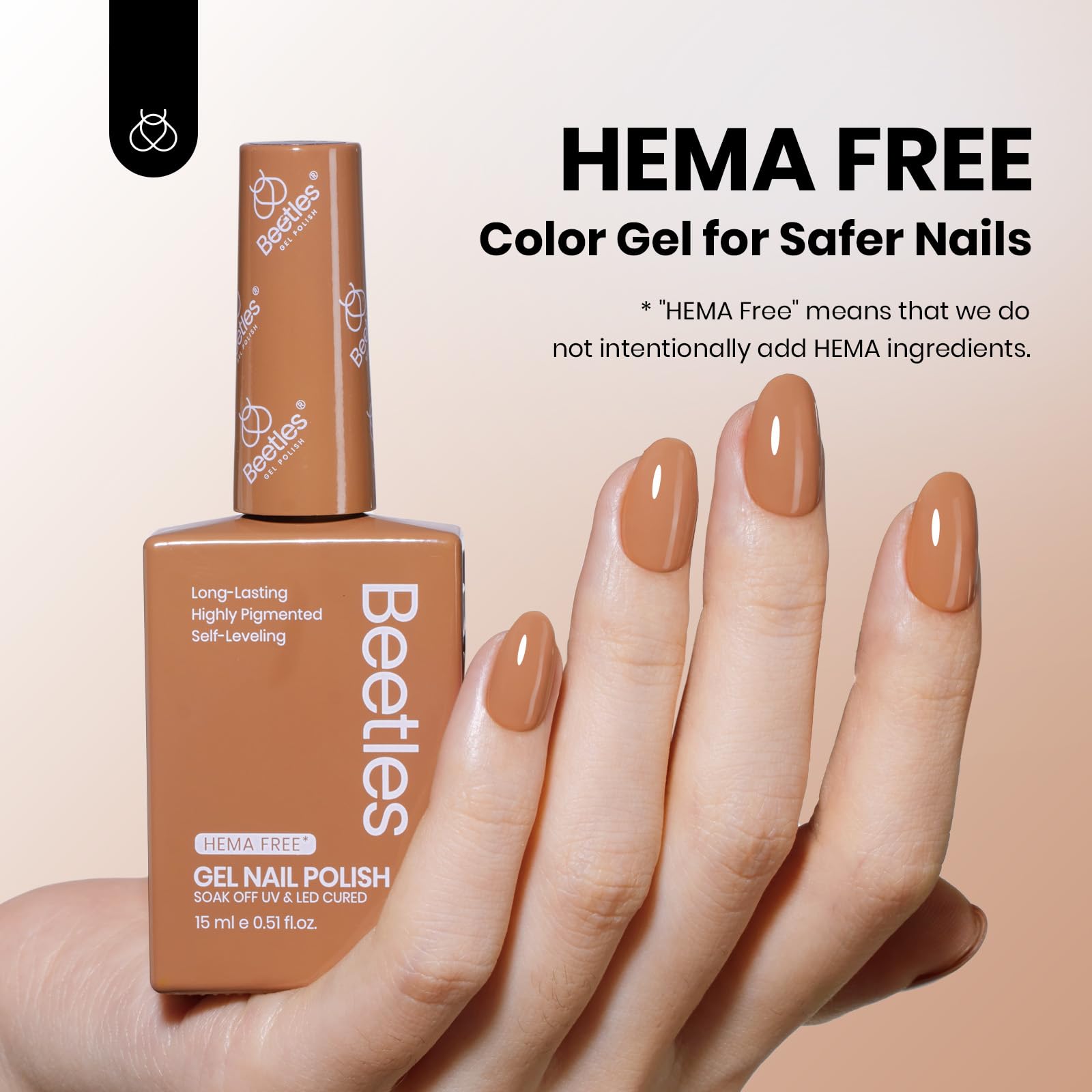 Hema-free Beyonce Caramel - 15ml Fall Brown Gel Nail Polish