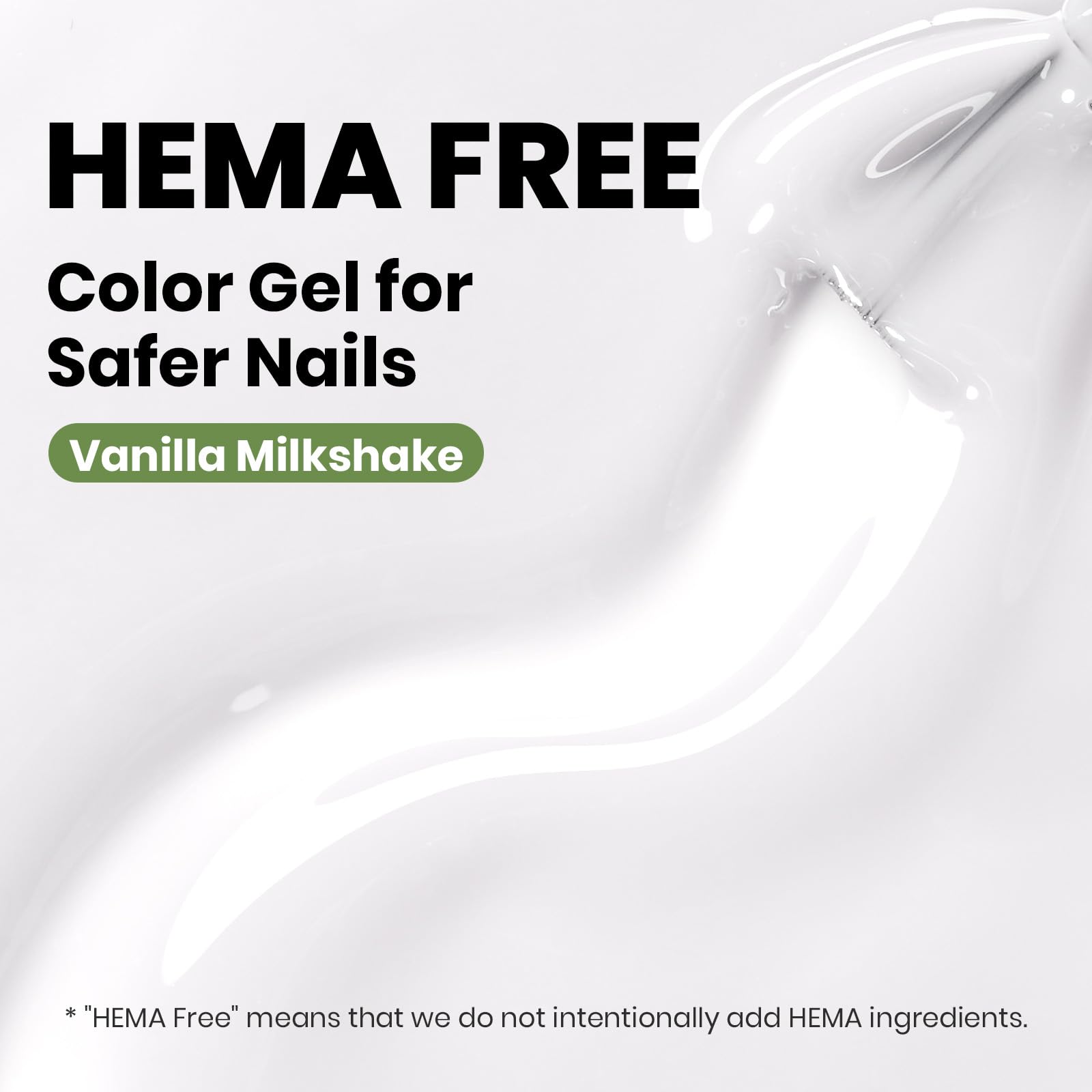 Hema - Free Vanila Milkshake - 15ml Jelly Natural Nude Milky White Gel Nail Polish