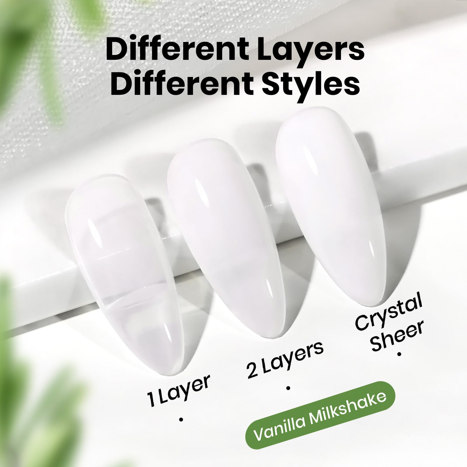 Hema - Free Vanila Milkshake - 15ml Jelly Natural Nude Milky White Gel Nail Polish