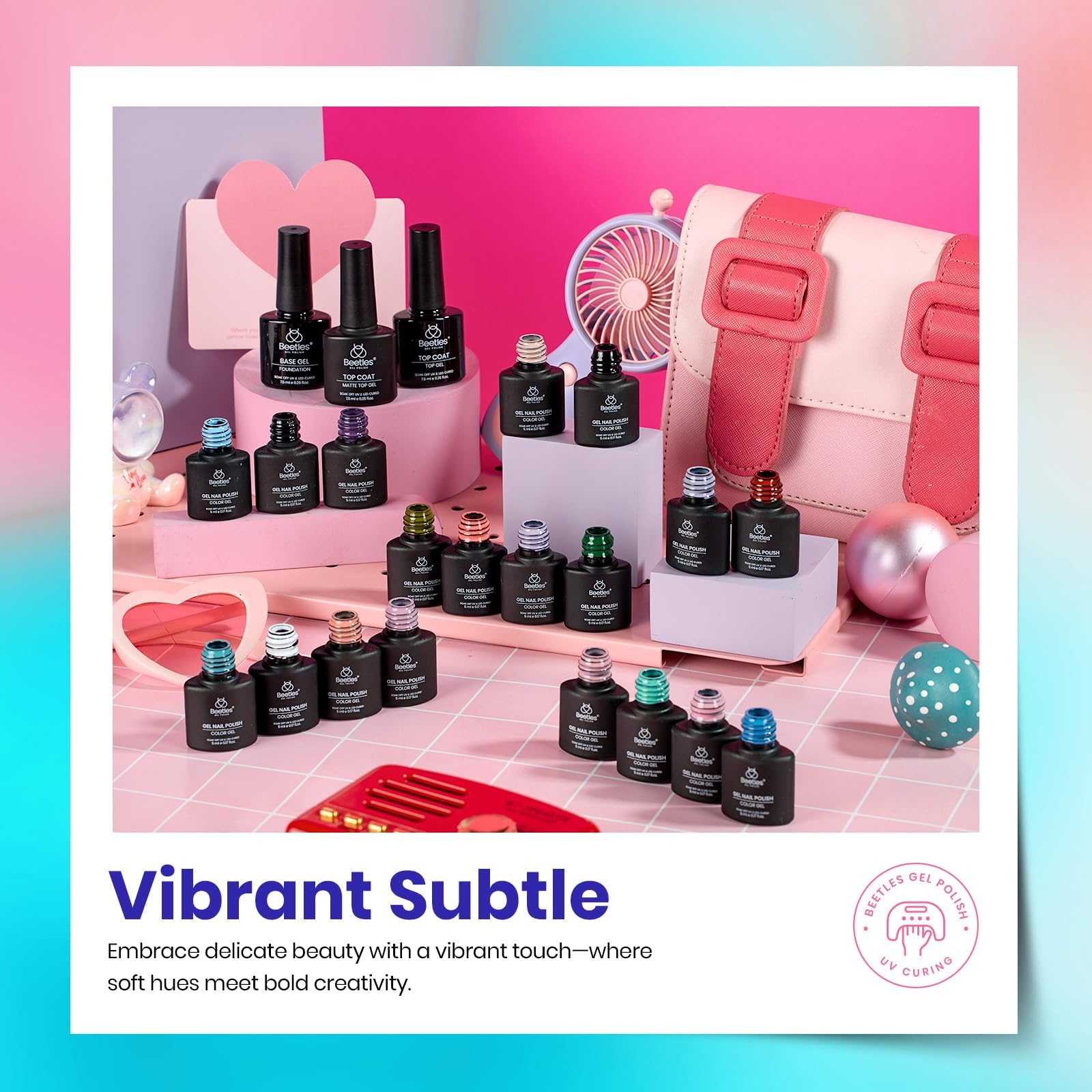 Beetles Gel Nail Polish kit 20 colors 23pcs All Season