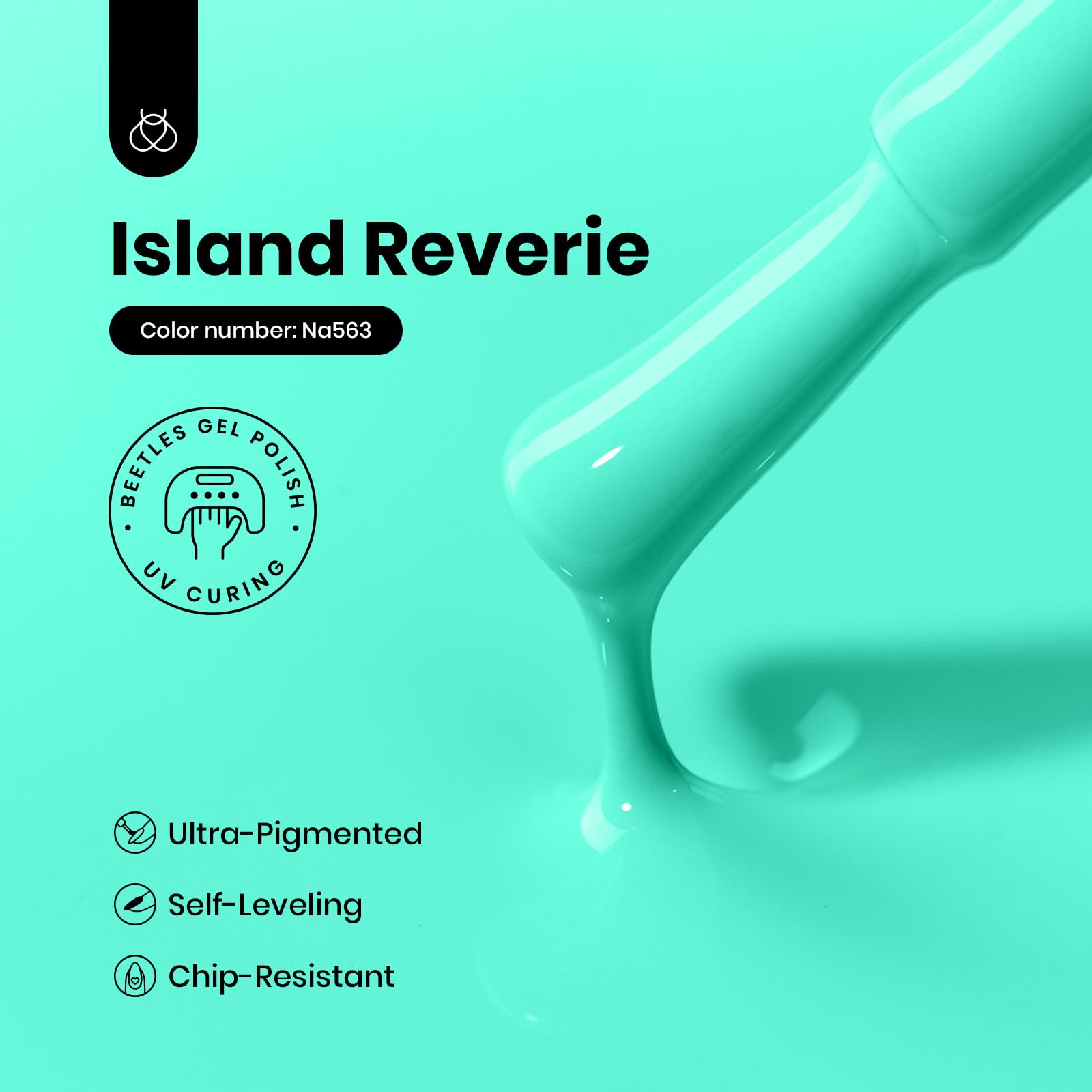 Hema-free Island Reverie Green Summer Long-Lasting Gel Nail Polish 15ml