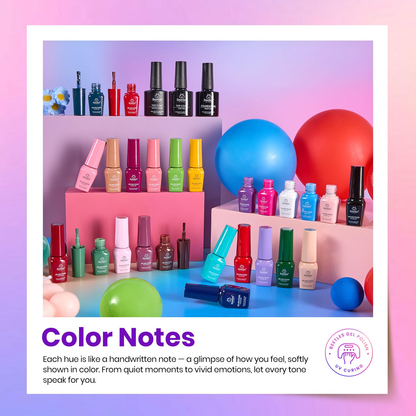 25 Colors Prime Notes - One Color One Print Gel Polish Kit