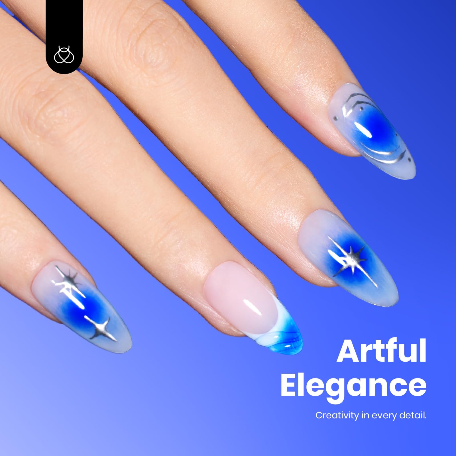 Hema - Free Eternal Blue- 15ML Full Size Royal Blue Gel Polish Nail