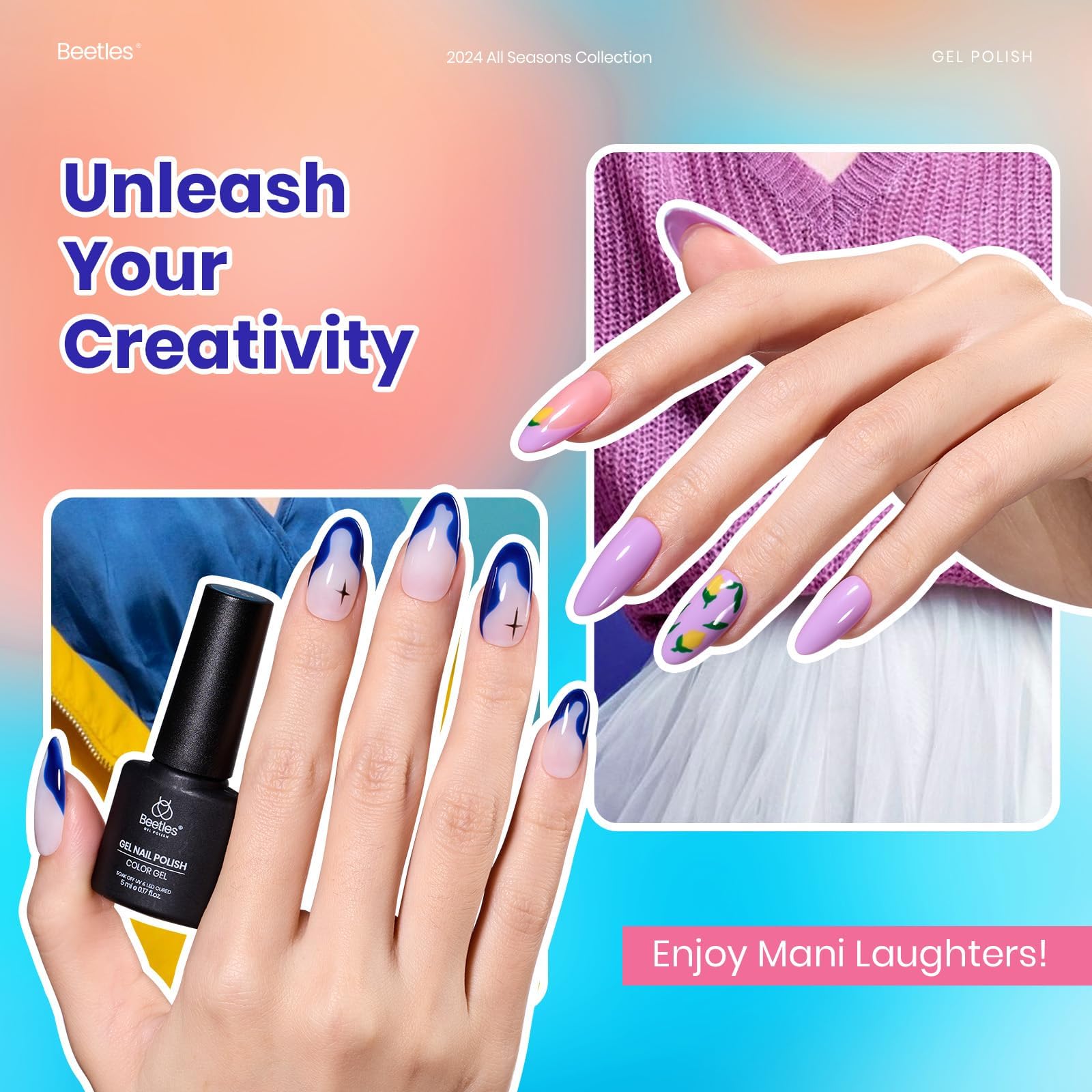 Beetles Gel Nail Polish kit 20 colors 23pcs All Season