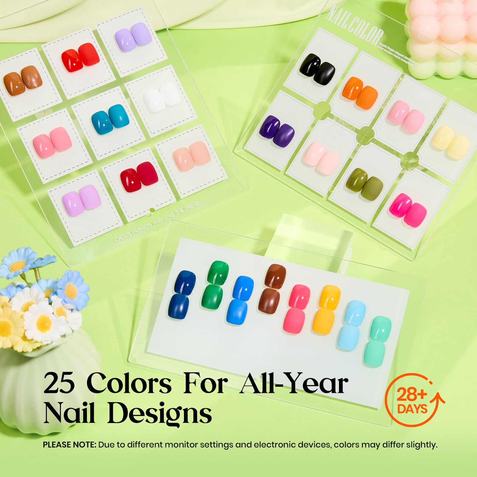 45 PCS ALL-IN-ONE NAIL KIT - 25 Colors Upgrade Colorful Bottle Gel Starter Kit