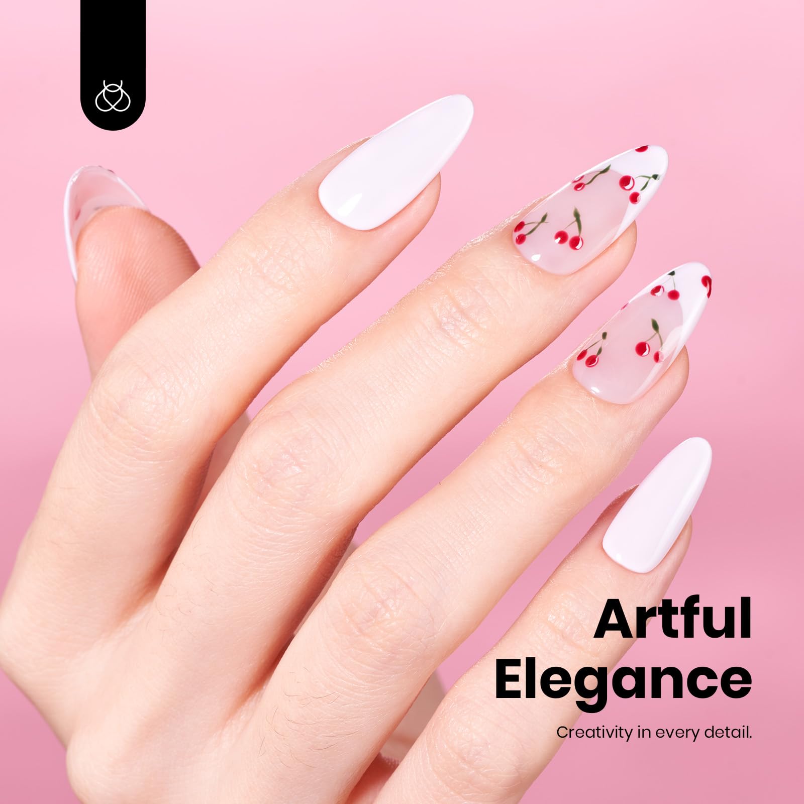 Hema - Free Cream Puff - 15ML Baby Pink Gel Polish