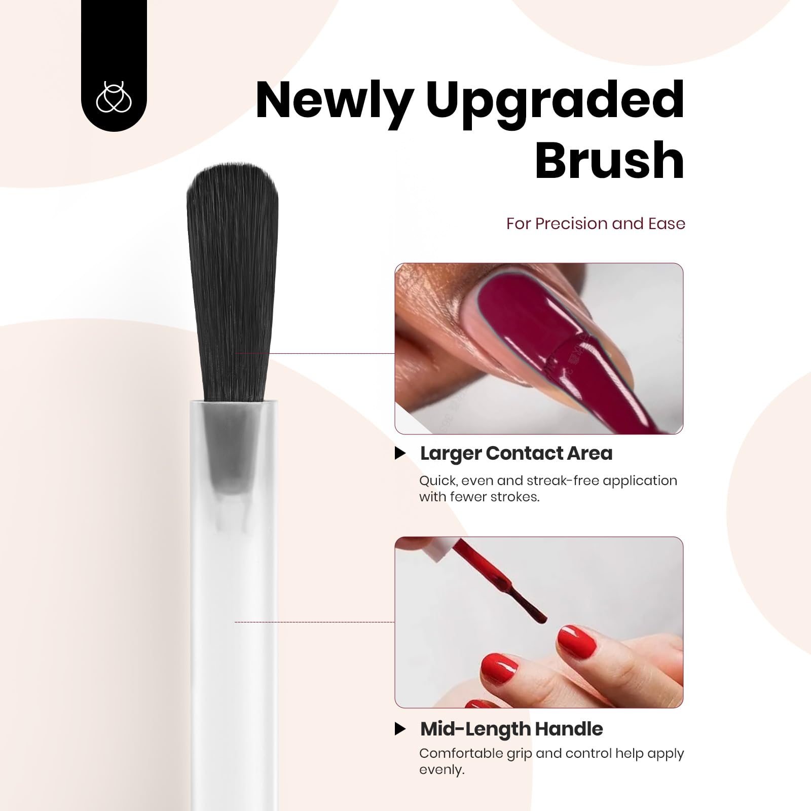 Nude Gel Nail Polish Set - Colorful Bottle 6 Color Each 15ml  Gel Polish