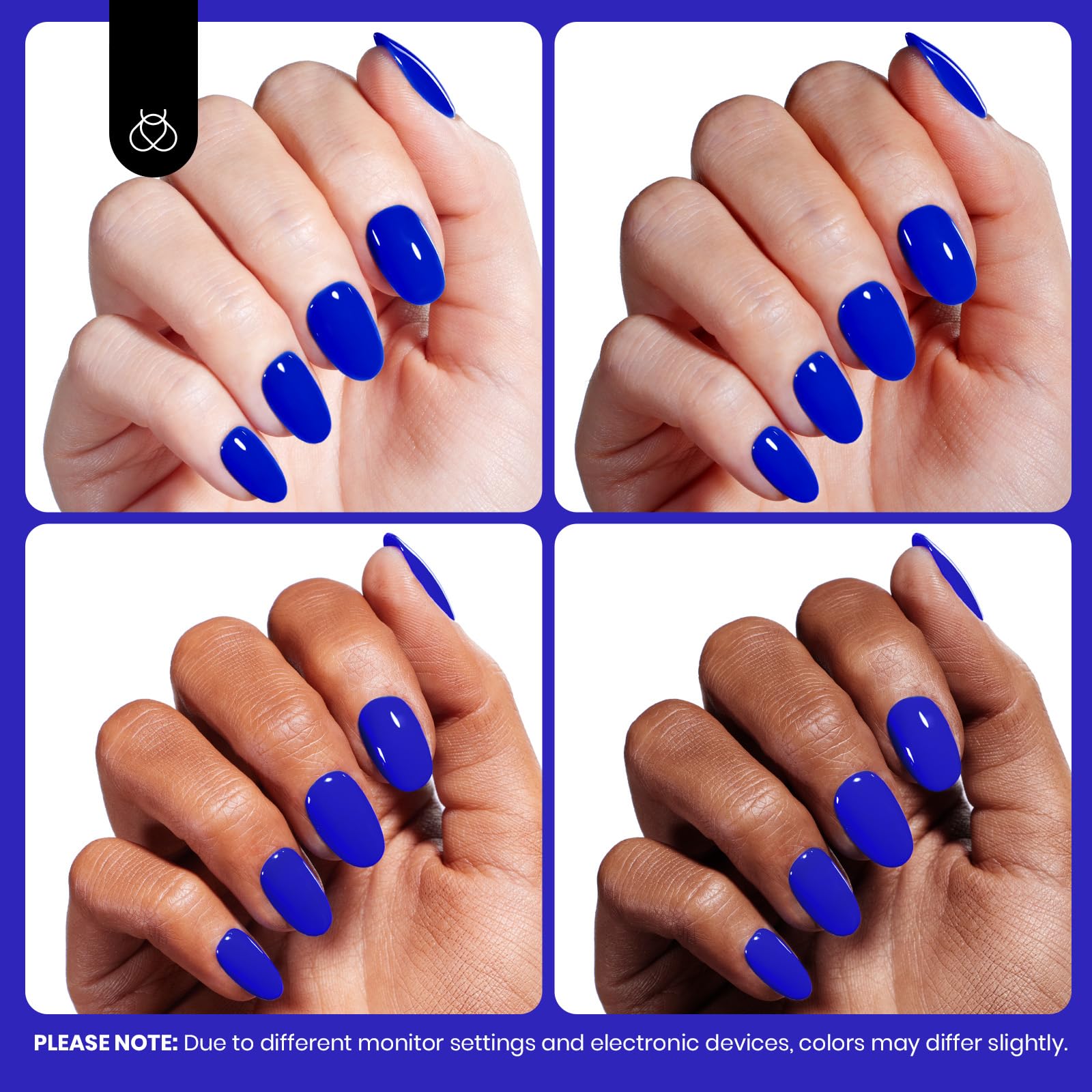 Hema - Free Eternal Blue- 15ML Full Size Royal Blue Gel Polish Nail