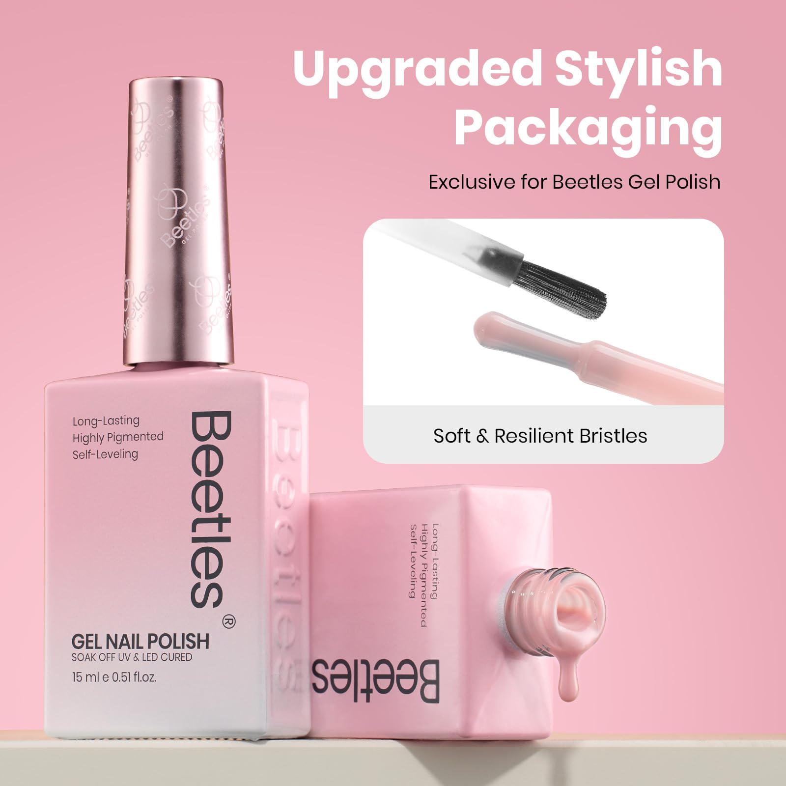 Hema - Free Misty Rose - 15ML Natural Nude Pink Gel Polish Nail Concealer Jelly Sheer