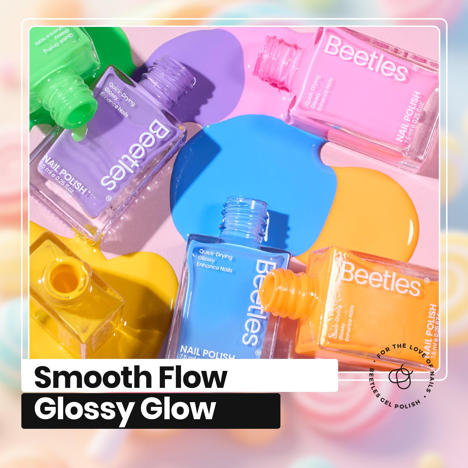 (Each $2.49) Candy Rush | 12 Neon Colors Air Dry Nail Polish