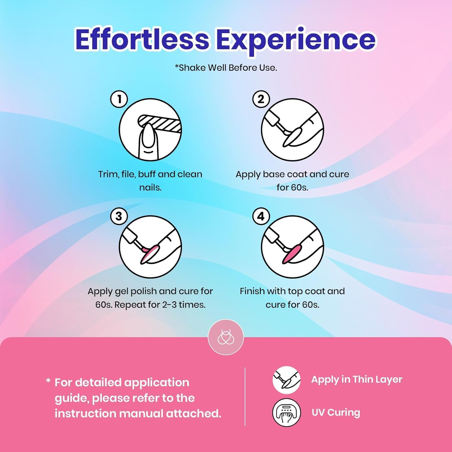 Beetles Gel Nail Polish kit 20 colors 23pcs All Season