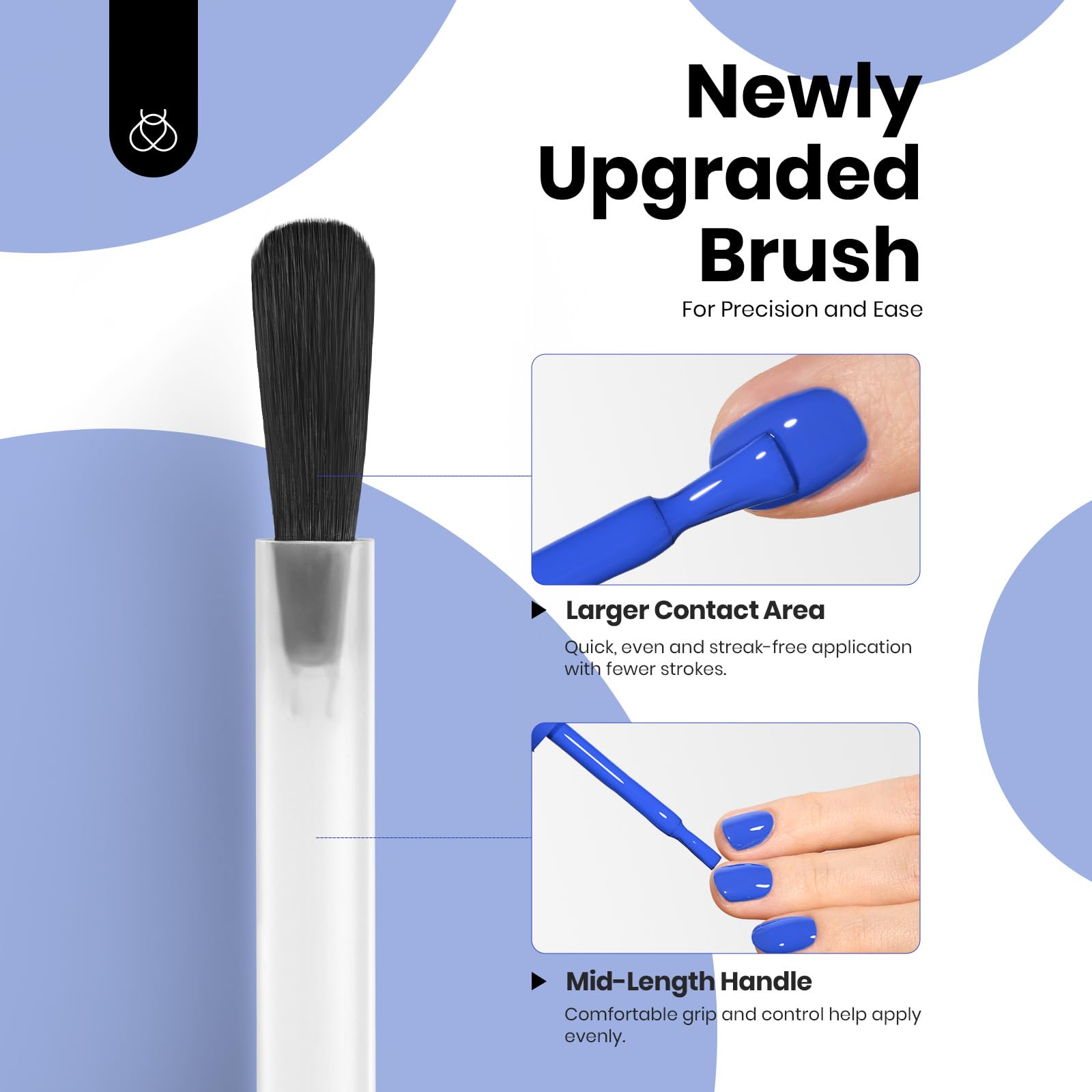 15ml Hema-Free Nail Gel with Individual Prints 6 Color Rubber Base & 5-in-1 Top Coat Bundle