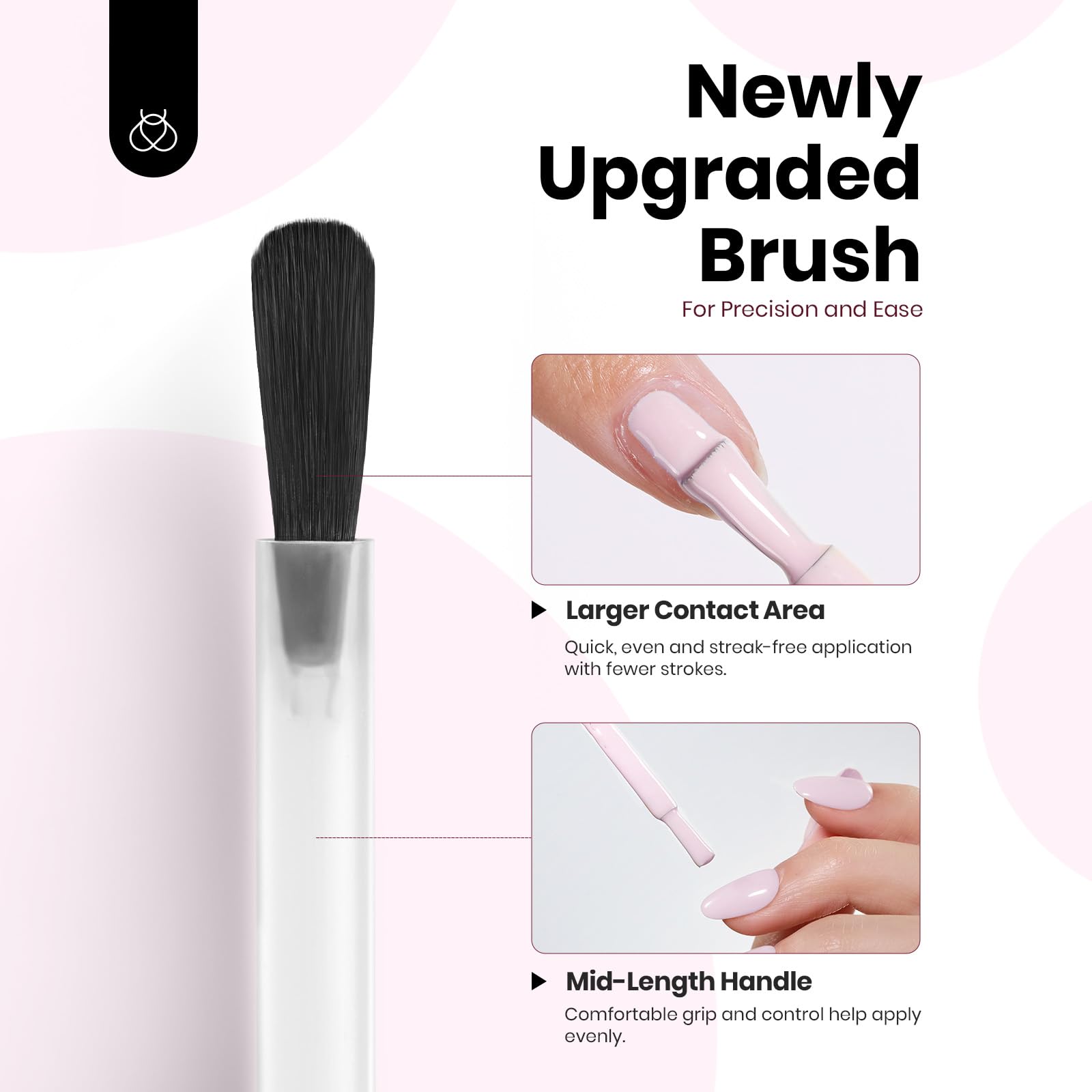 Hema - Free Cream Puff - 15ML Baby Pink Gel Polish