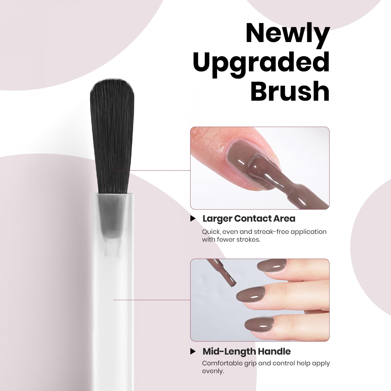 Hema - Free Latte Routine - 15ML Chocolate Brown Color Gel Nail Polish