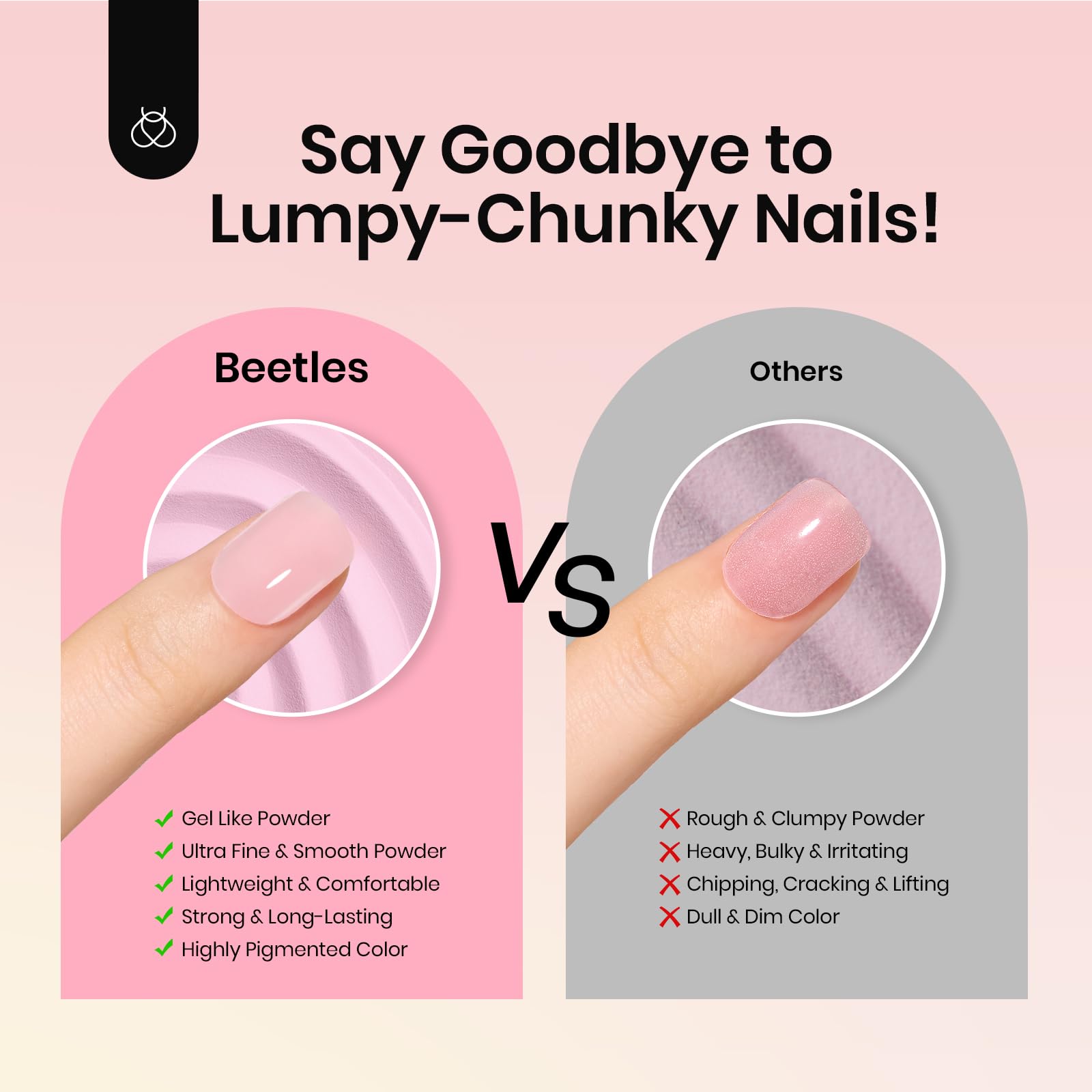 Classic Nude |  6 Color Powder Dip Translucent Seasons Nail Manicure set