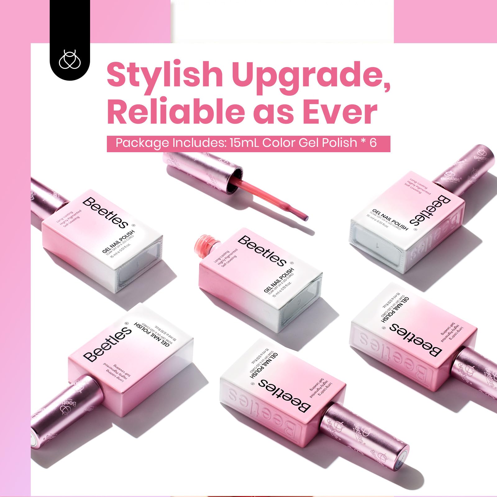 Sweet Mood |  6 Colors 15ML Glitter Gel Polish Set Long-Lasting