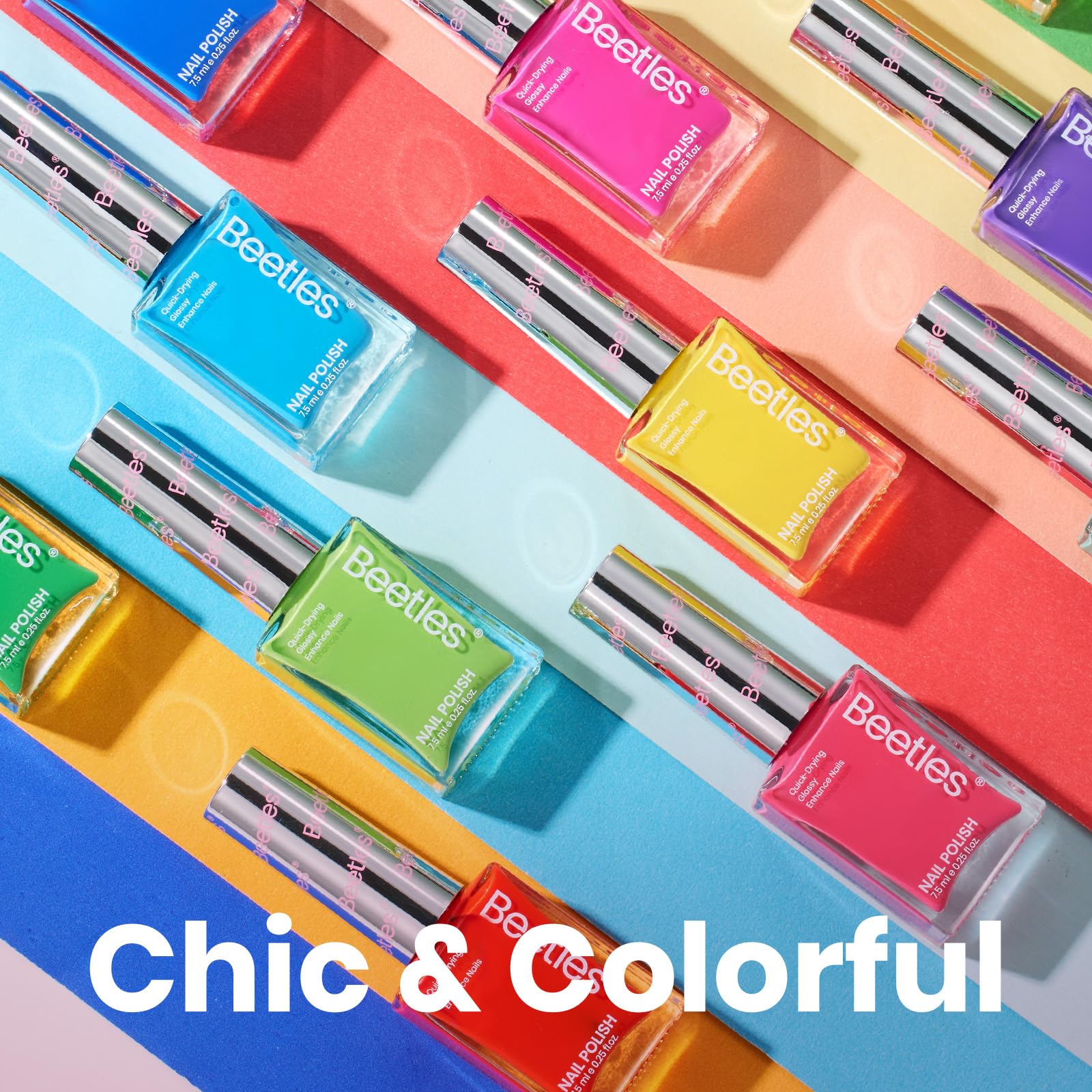 (Each $2.49) Candy Rush | 12 Neon Colors Air Dry Nail Polish