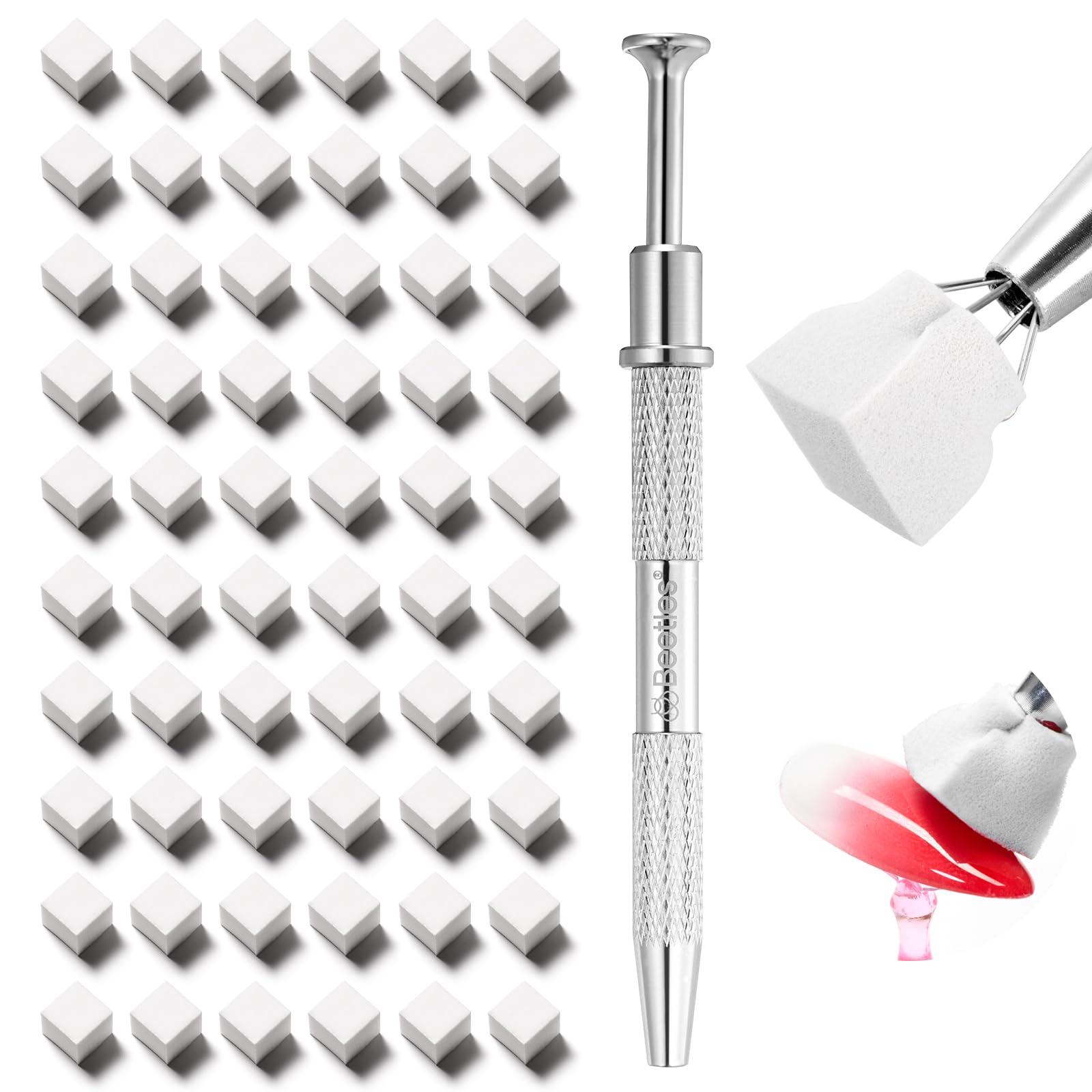 15ML*6-Nude Gel Nail Polish Set With 150pcs*1 White Nail Sponges