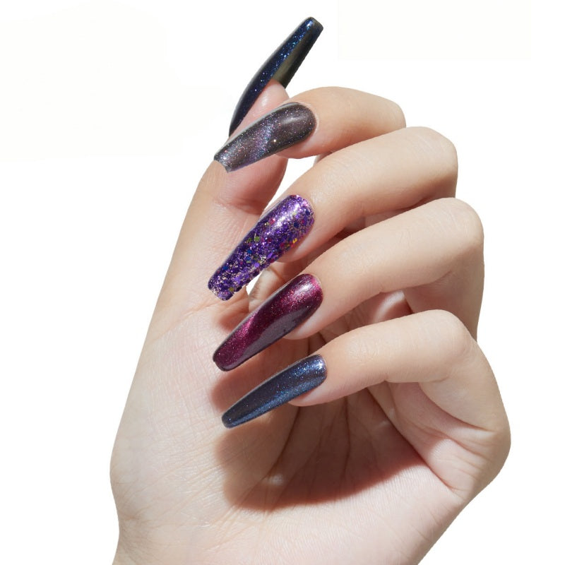 multichromatic-glimmer-cat-eye-nail-design