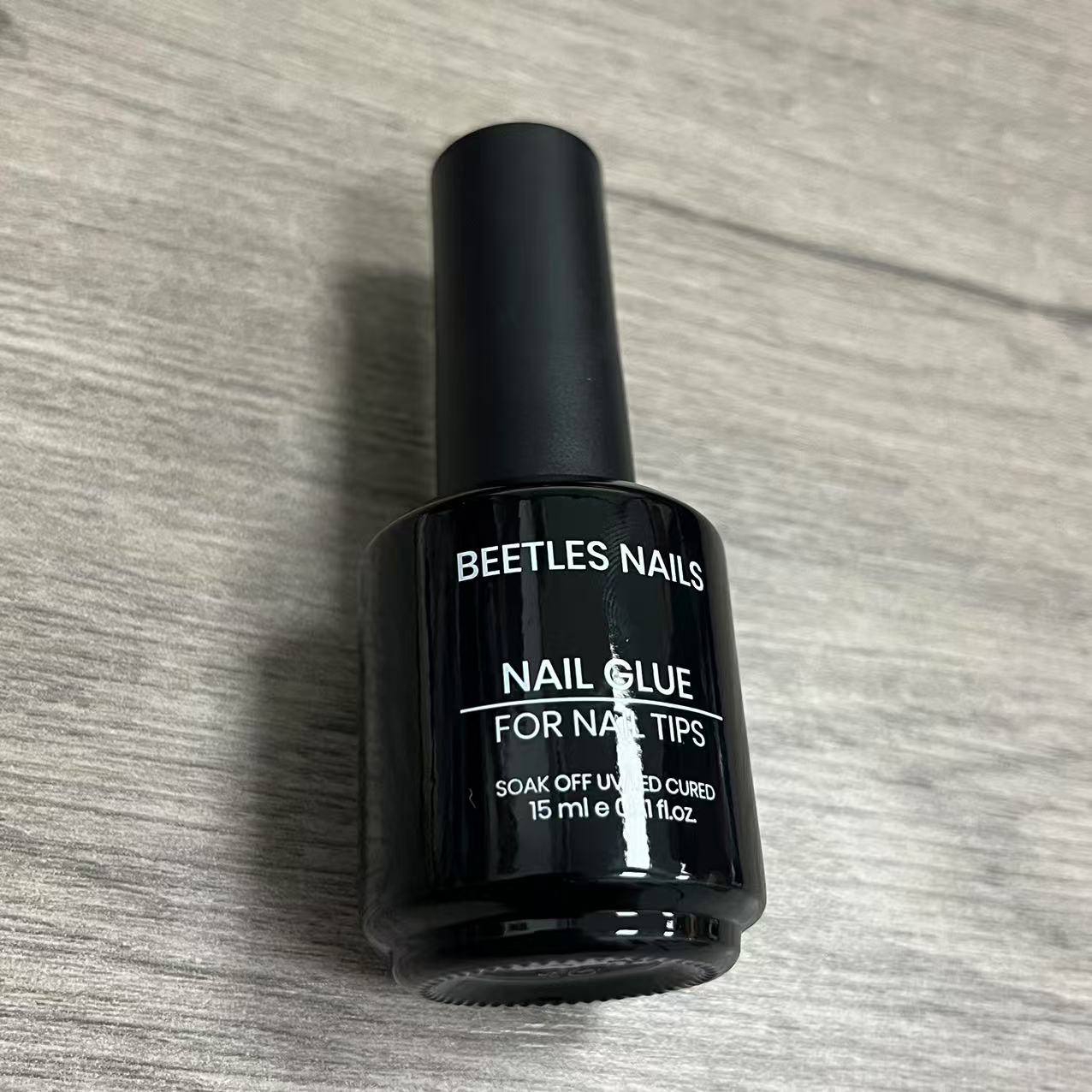 Beetles Nail 9 in 1 Nail Glue Gel for Nail Tips and Clear Acrylic Nails Long Lasting, Curing Needed UV Extension Glue for False Nail Tips and Press on Nails